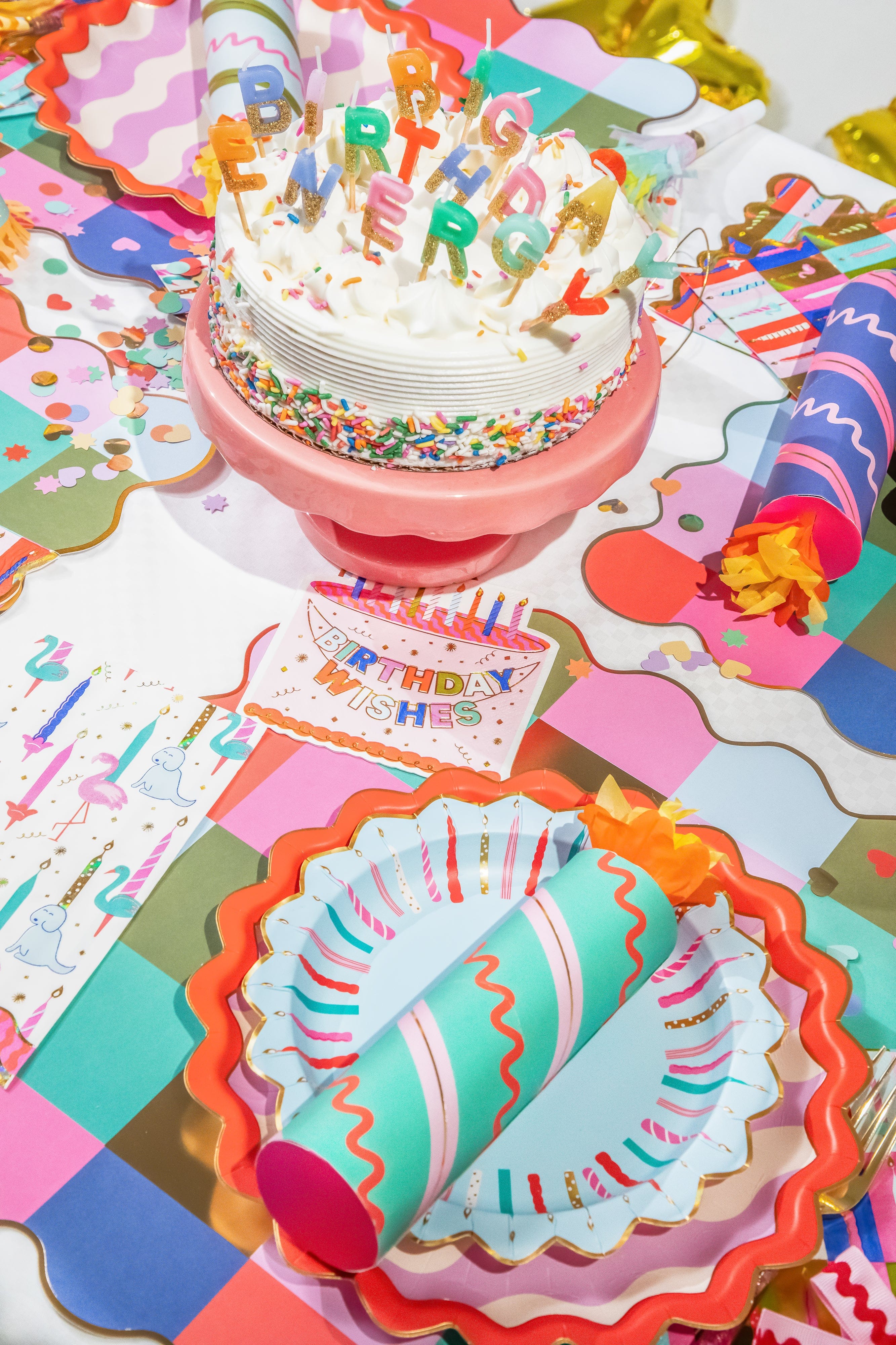 Birthday Bash Confetti Poppers (6 count)