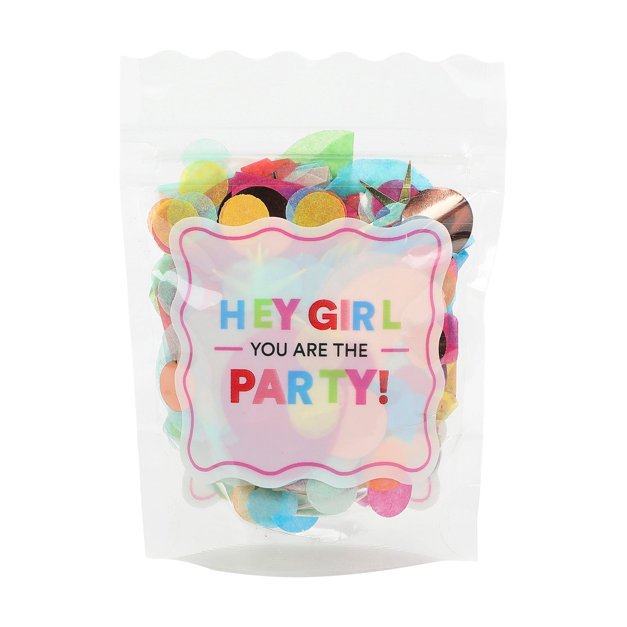 Confetti Clear Vinyl Tote Bag