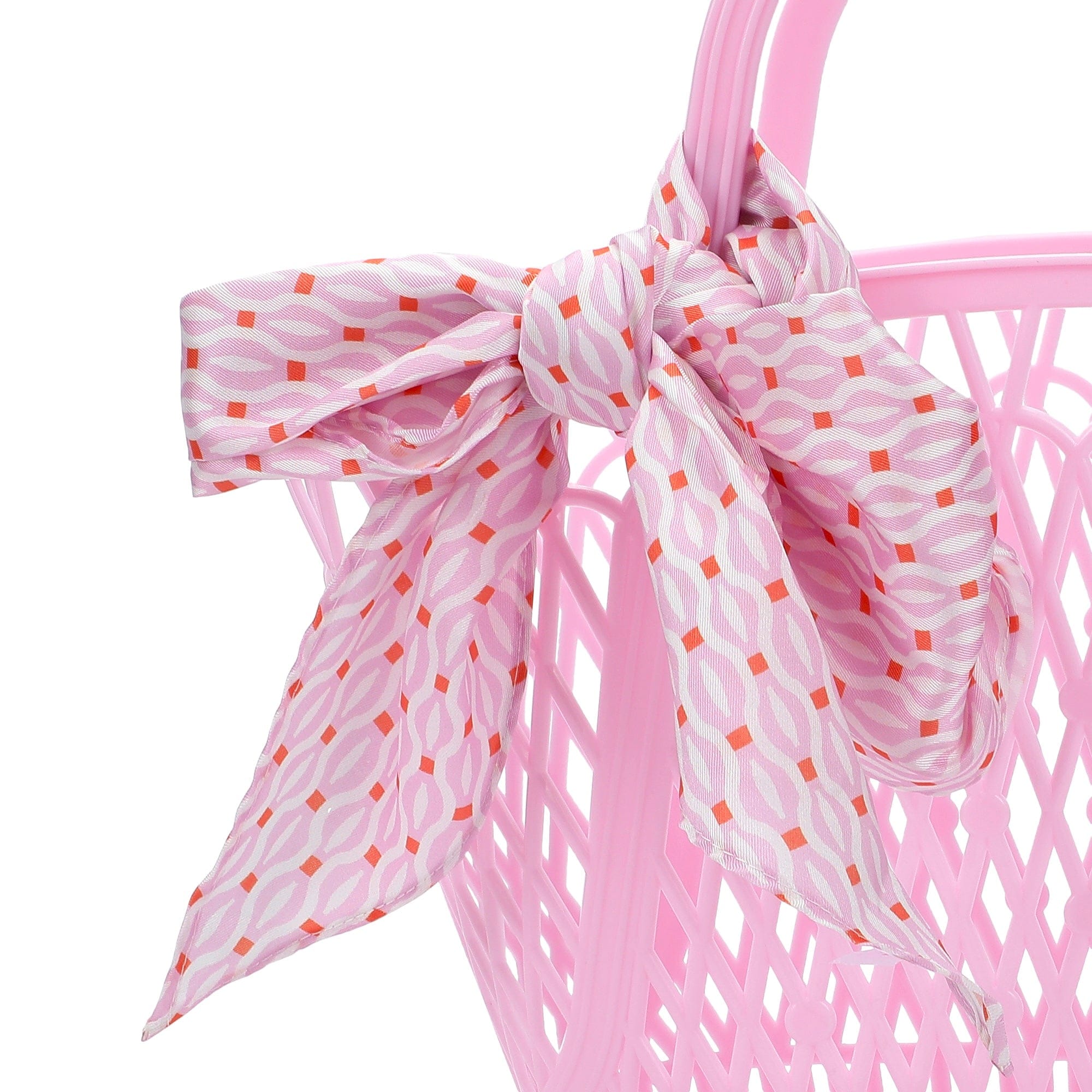 Geo Chic Pink Satin Anything Scarf