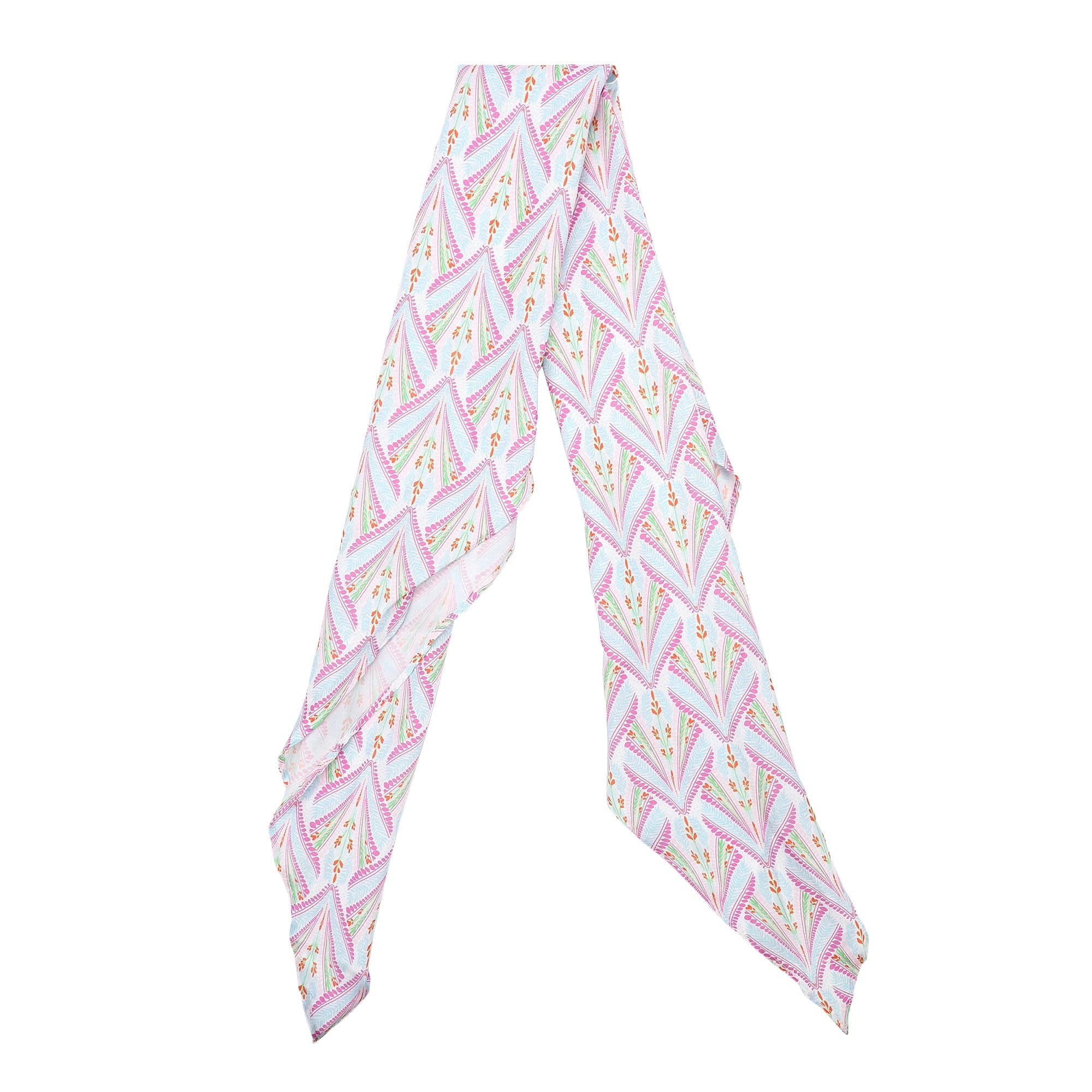 Petals & Plumes Satin Anything Scarf