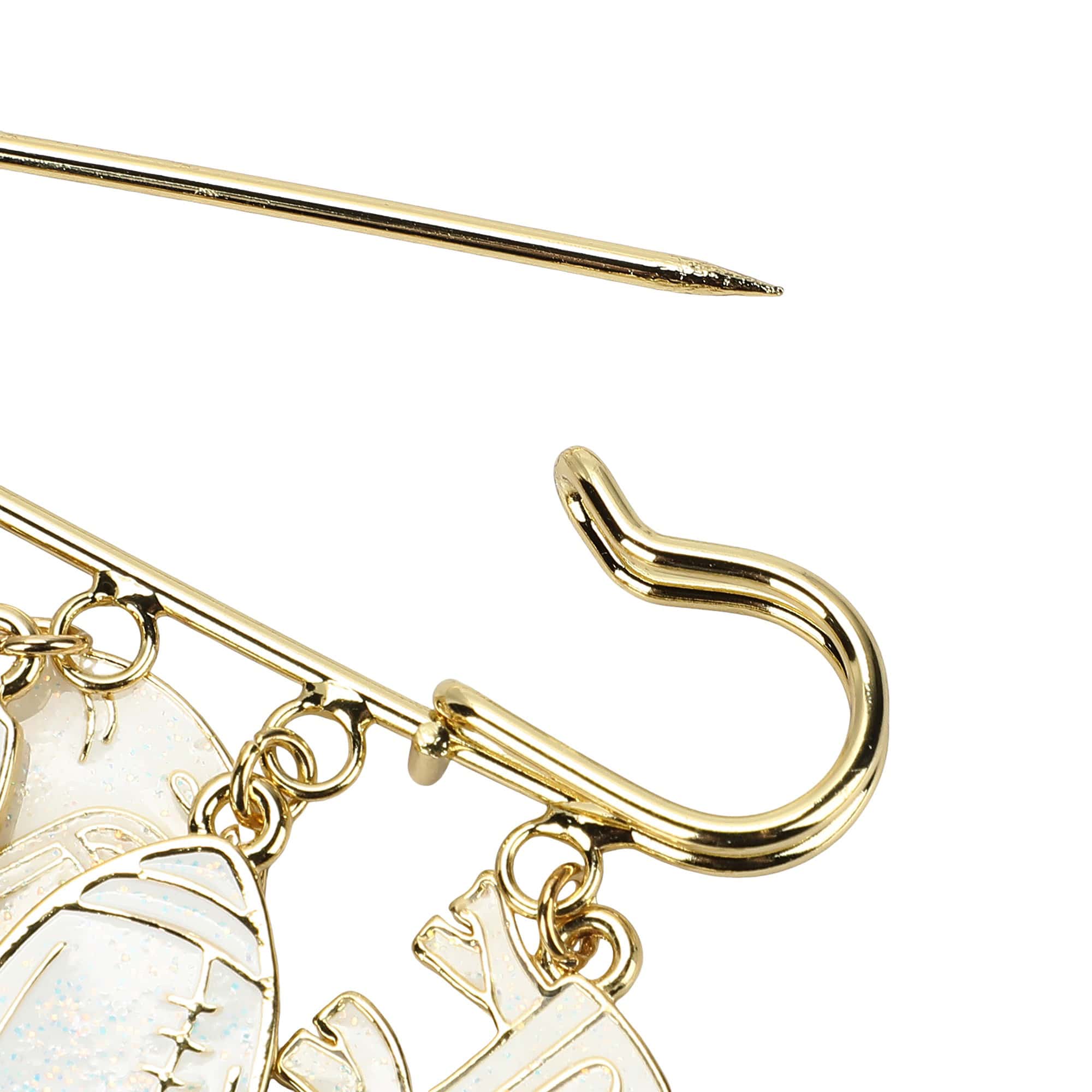 Pin It to Win It Gold Decorative Game Day Pin
