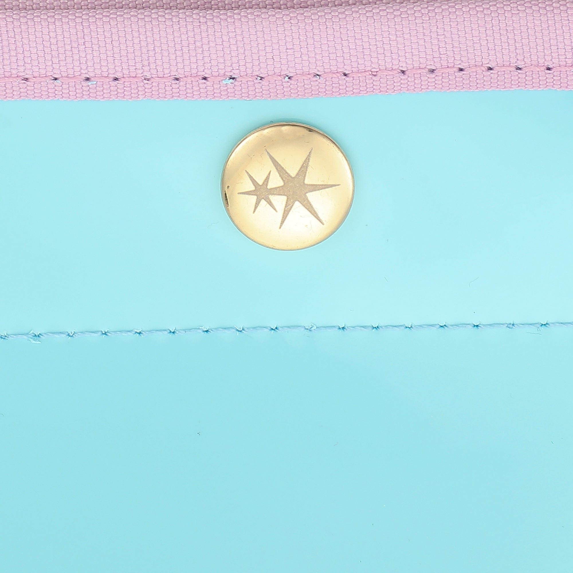 Color Block Vinyl Tote