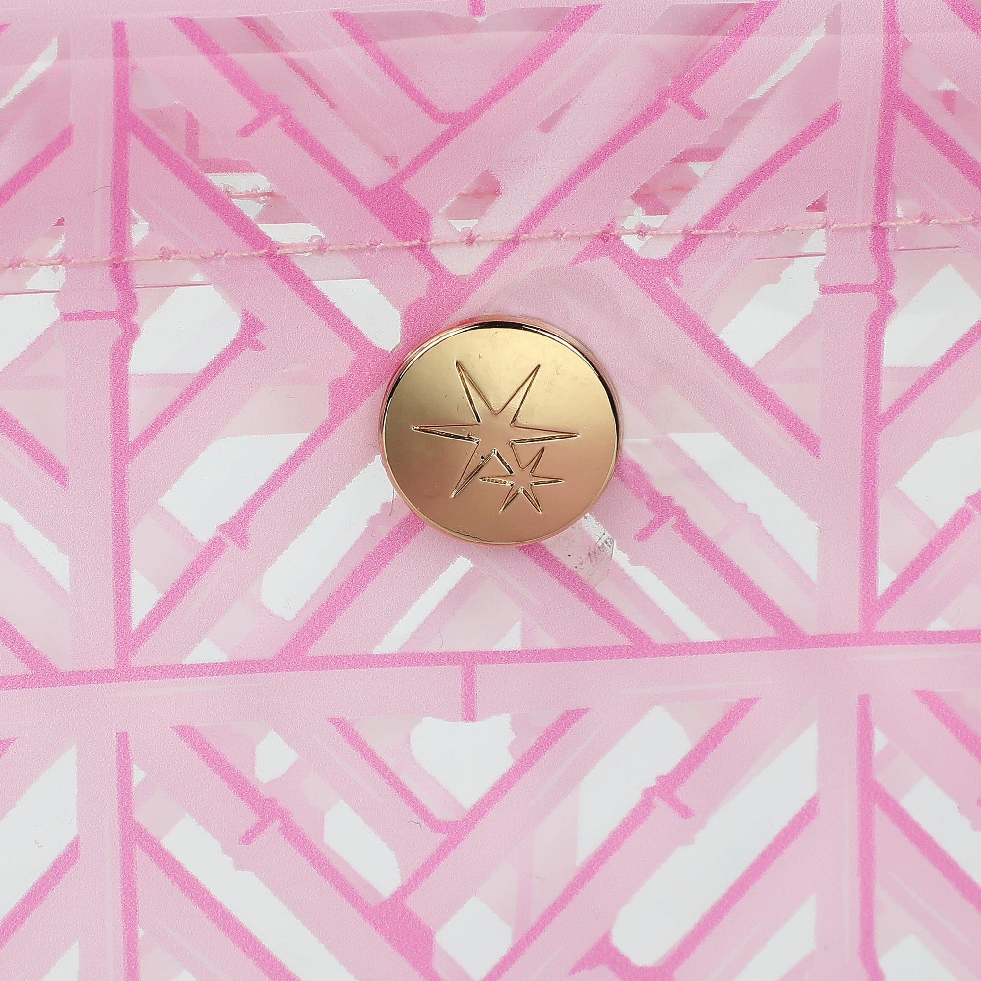 Pink Geo Tile Vinyl Tote