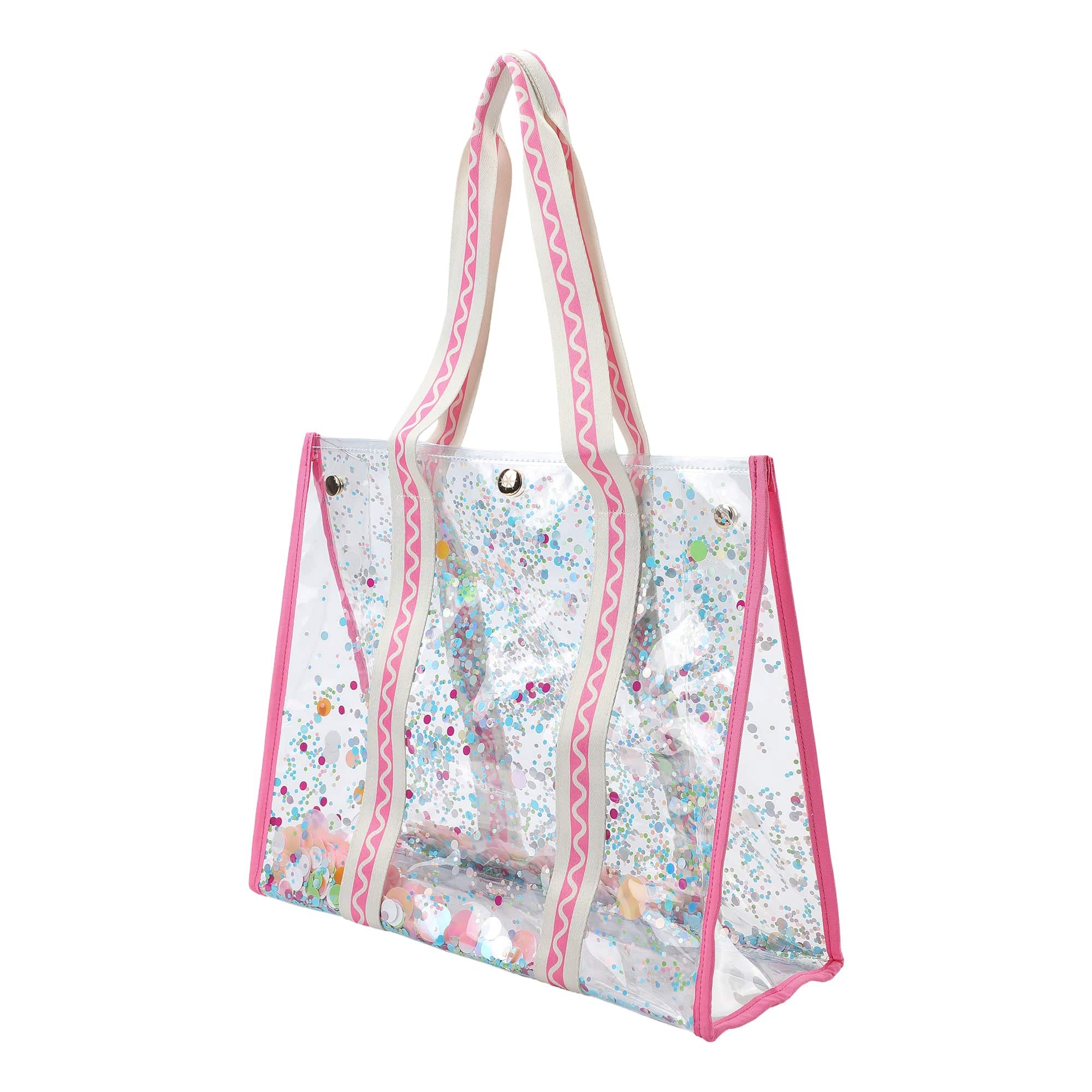 Confetti Clear Vinyl Tote Bag