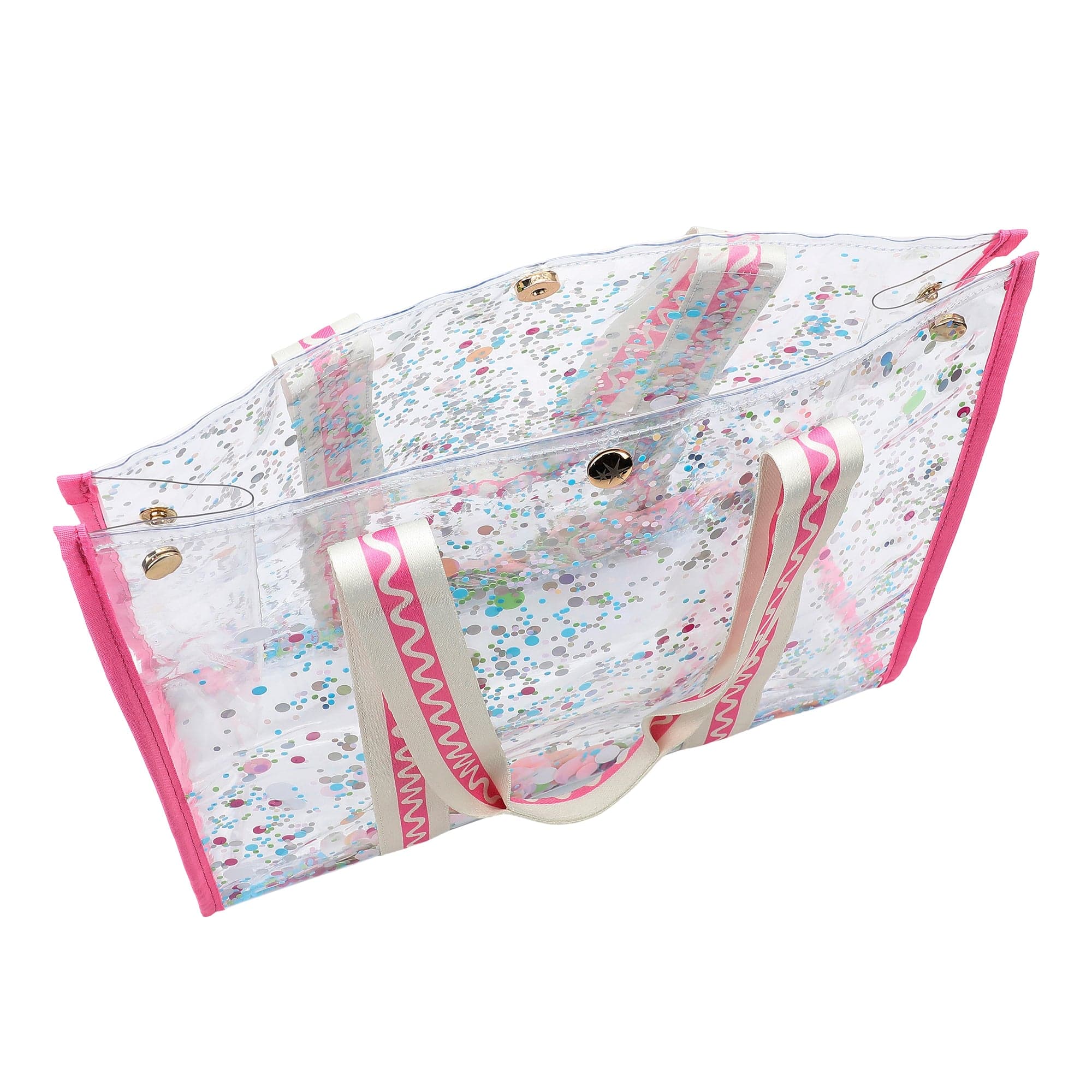 Confetti Clear Vinyl Tote Bag