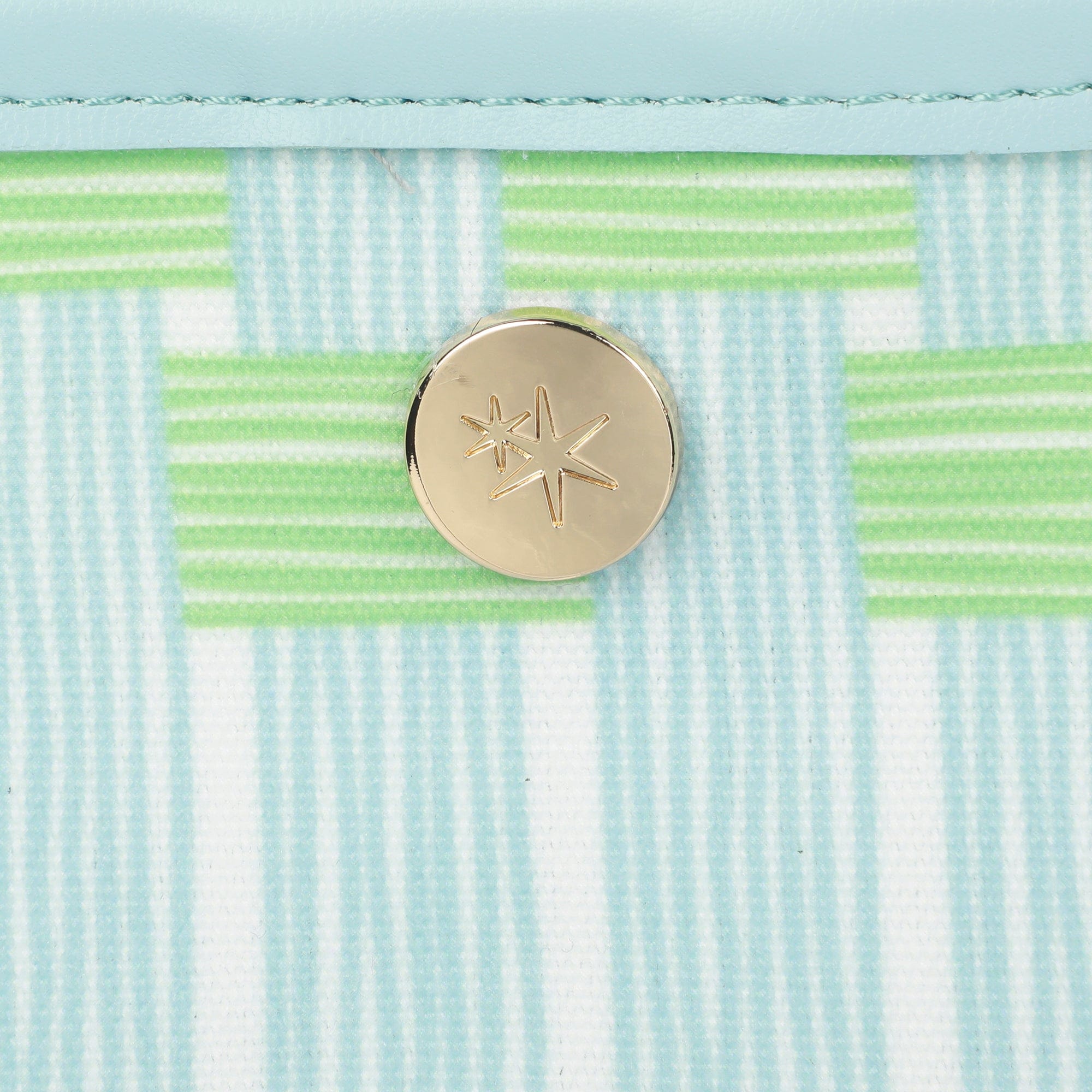 Blue Latice Oversized Tote with Wallet