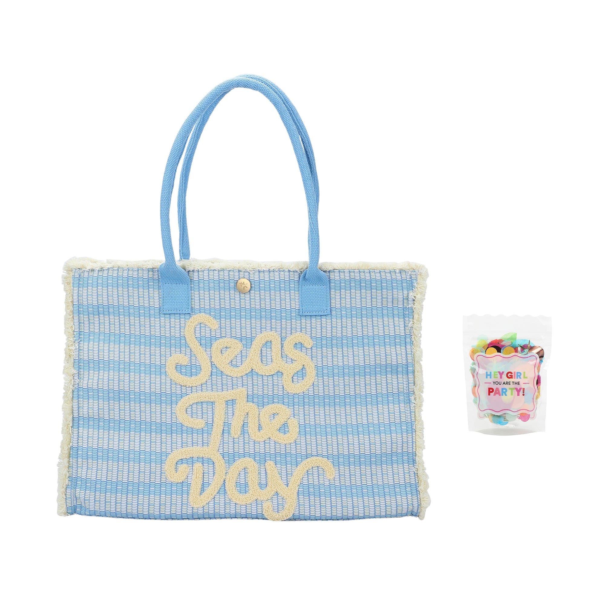 Seas The Day Canvas Tote Bag