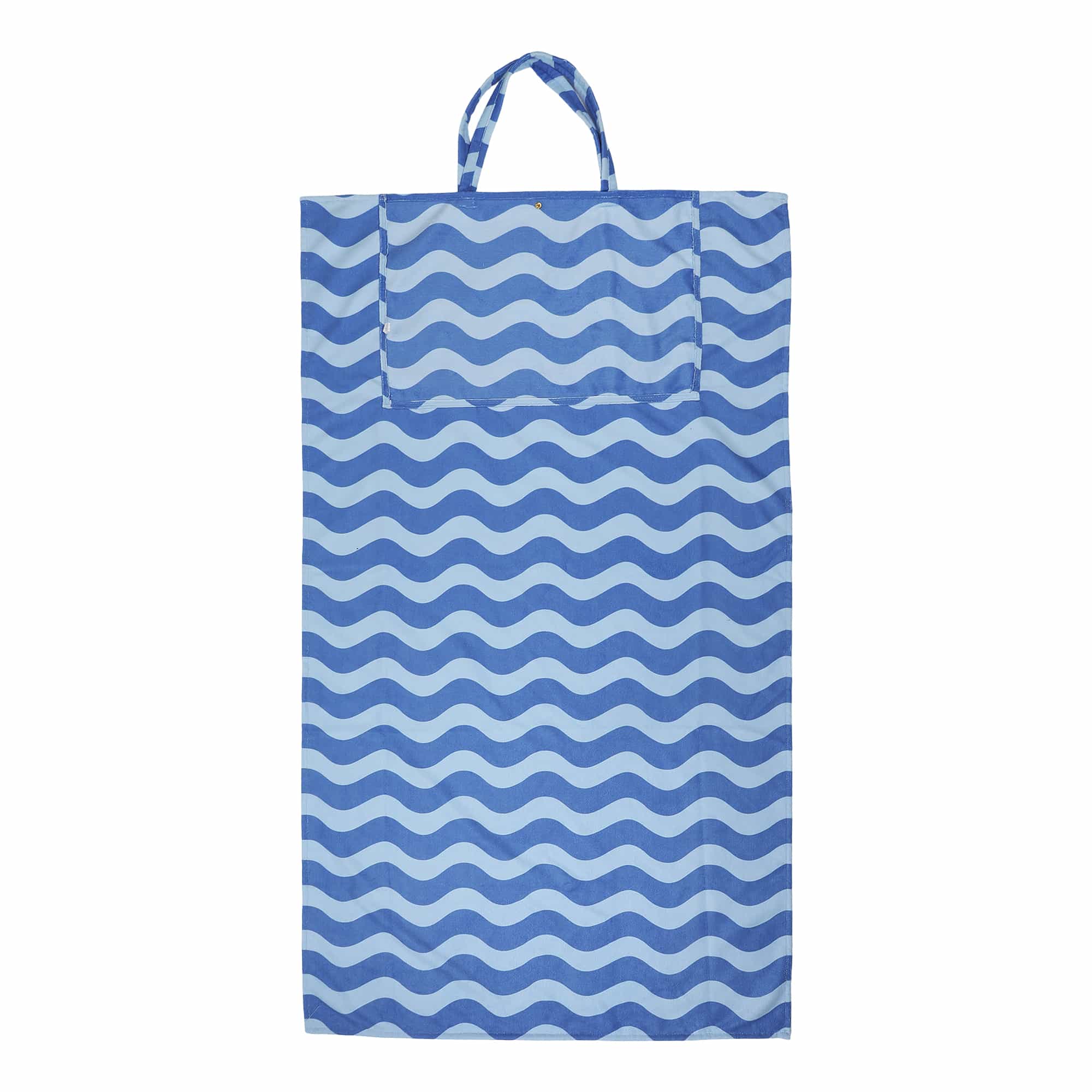 Blue Wave 2-in-1 Towel Tote Bag