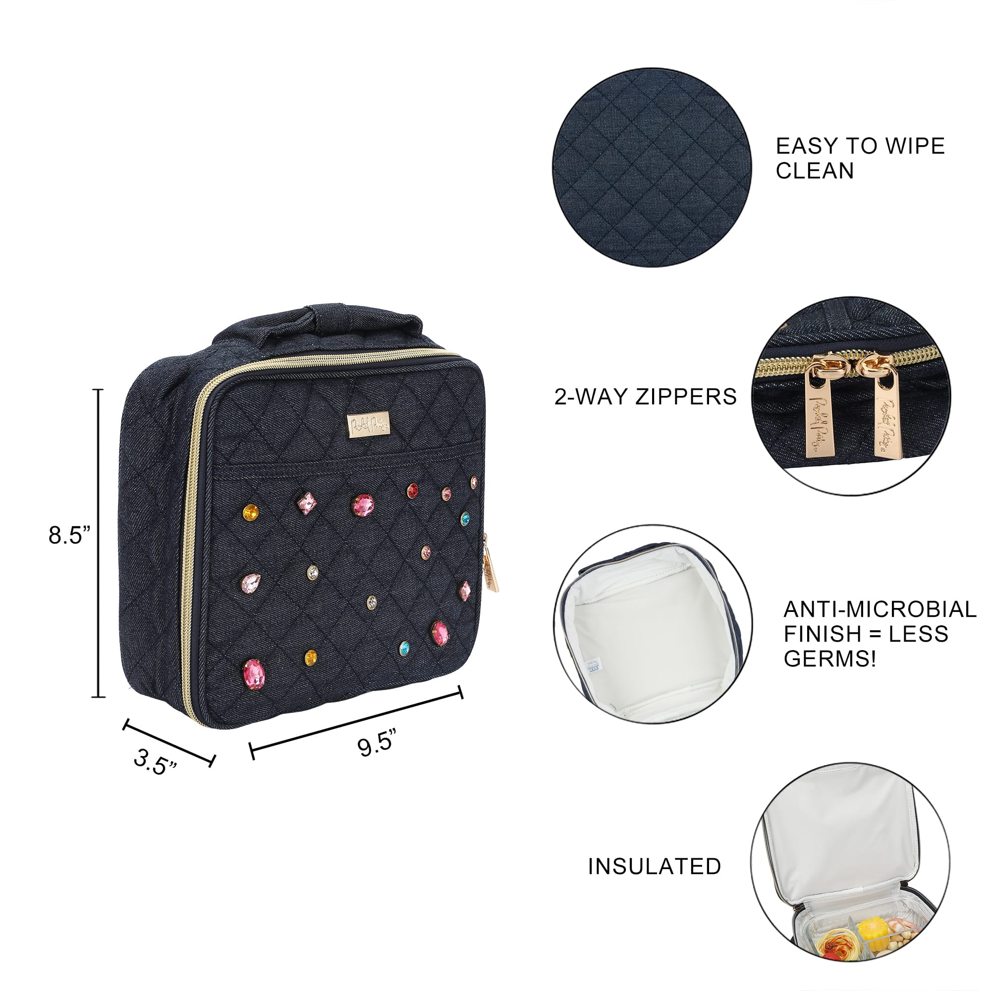 Denim and Gems Backpack and Lunchbox Bundle