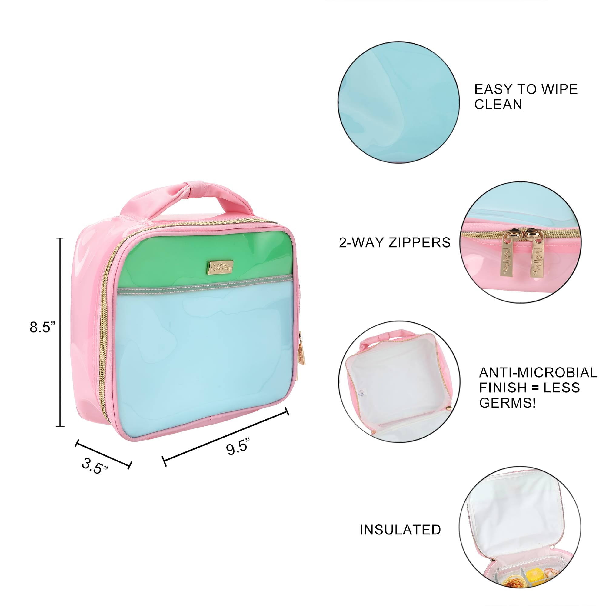 Color Block Jelly Backpack Bundle (Backpack, Lunchbox & Pouch)