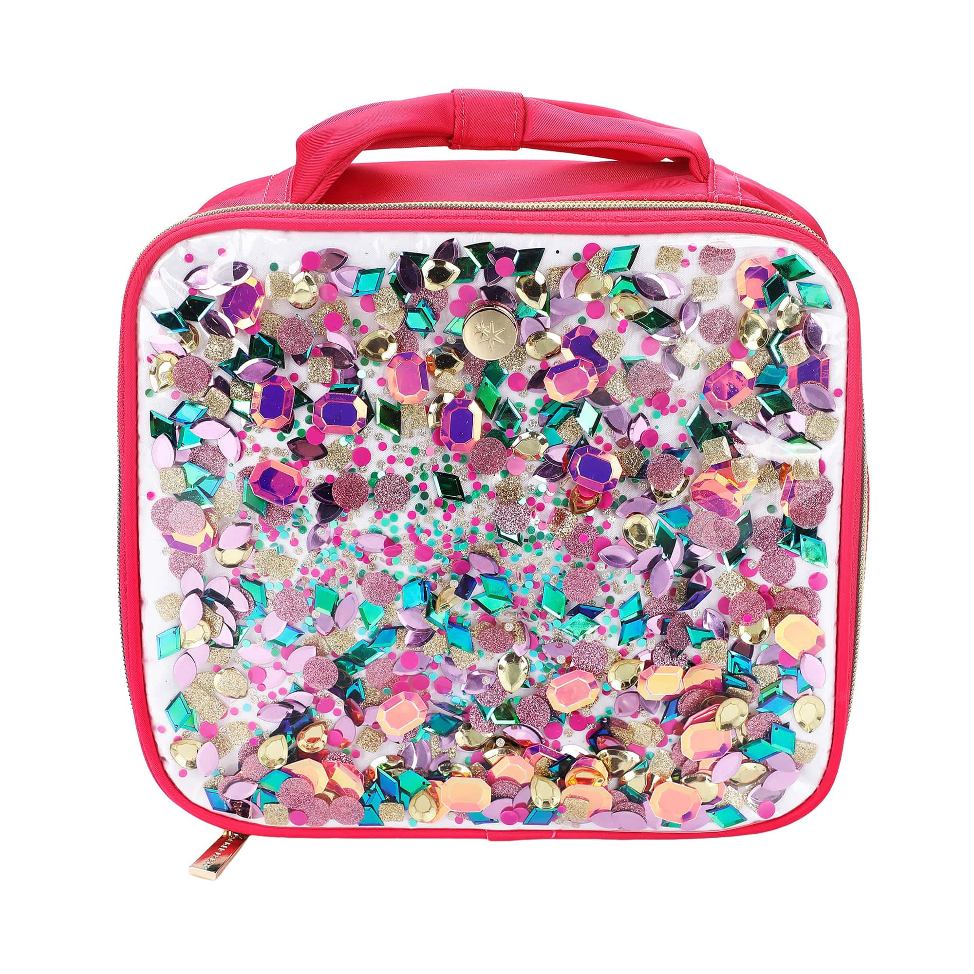 Bow & Jewel Confetti Clear Backpack Bundle (Backpack, Lunchbox, Pouch, Bag Charm & Notes)