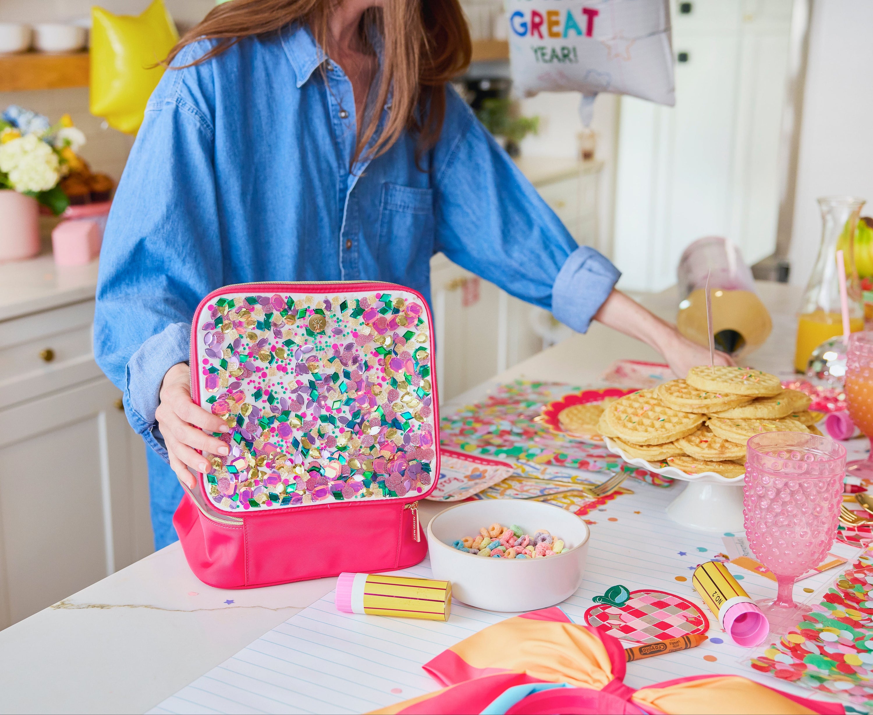 Jewel Confetti Insulated Lunch Box
