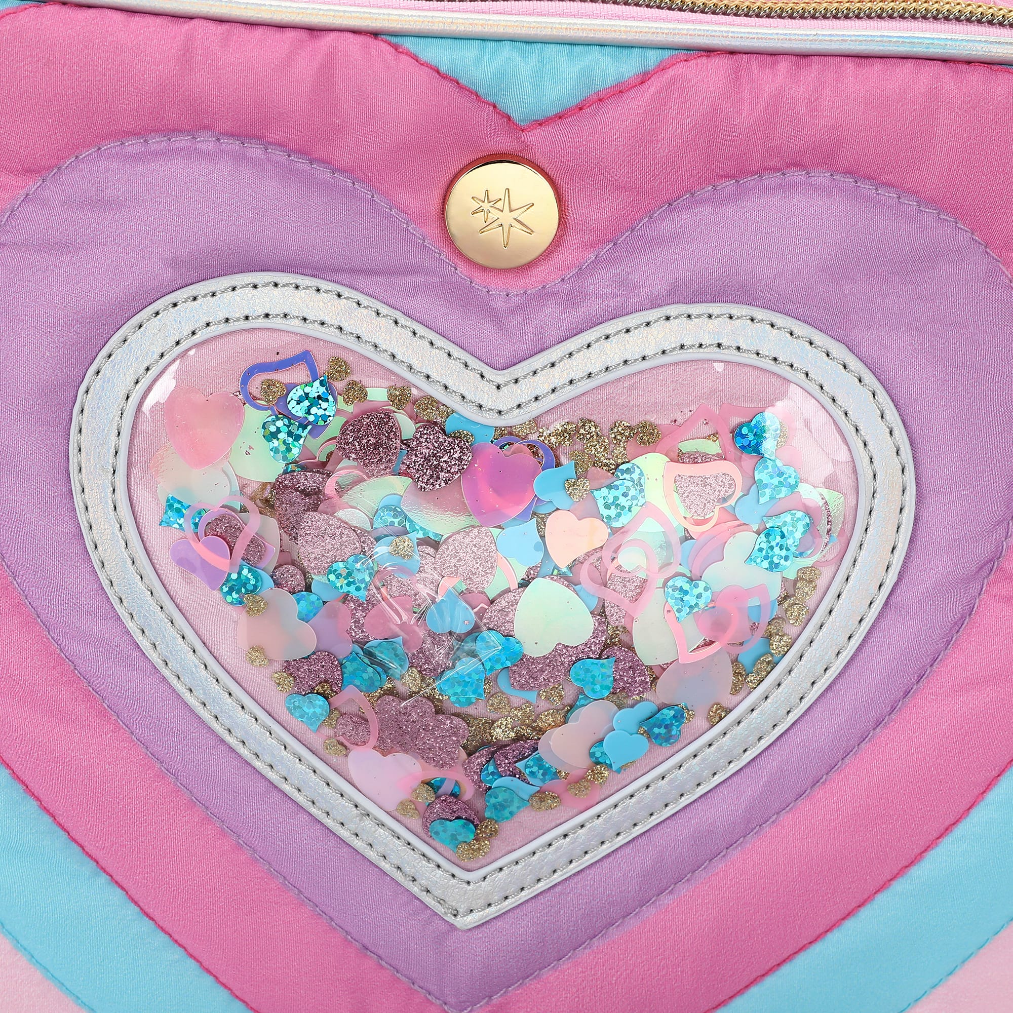 Quilted Confetti Heart Insulated Lunch Box
