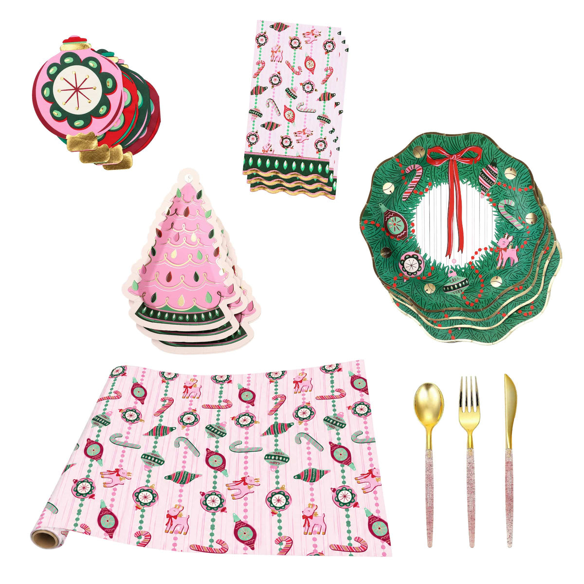 Merry Kitschmas Christmas Tableware Party Kit