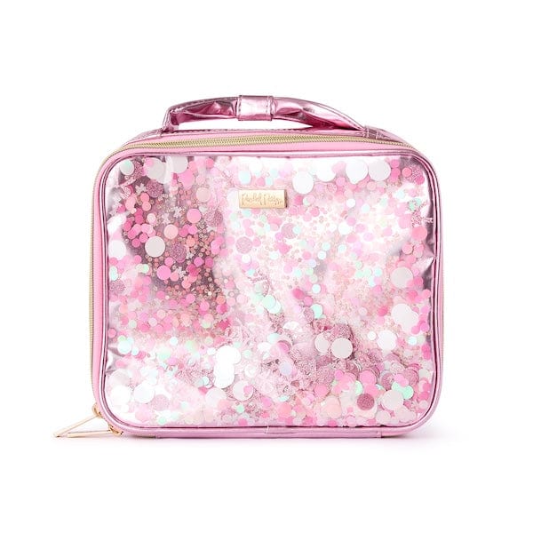 Pink Confetti Bows Backpack Bundle (Backpack, Lunchbox & Pouch)