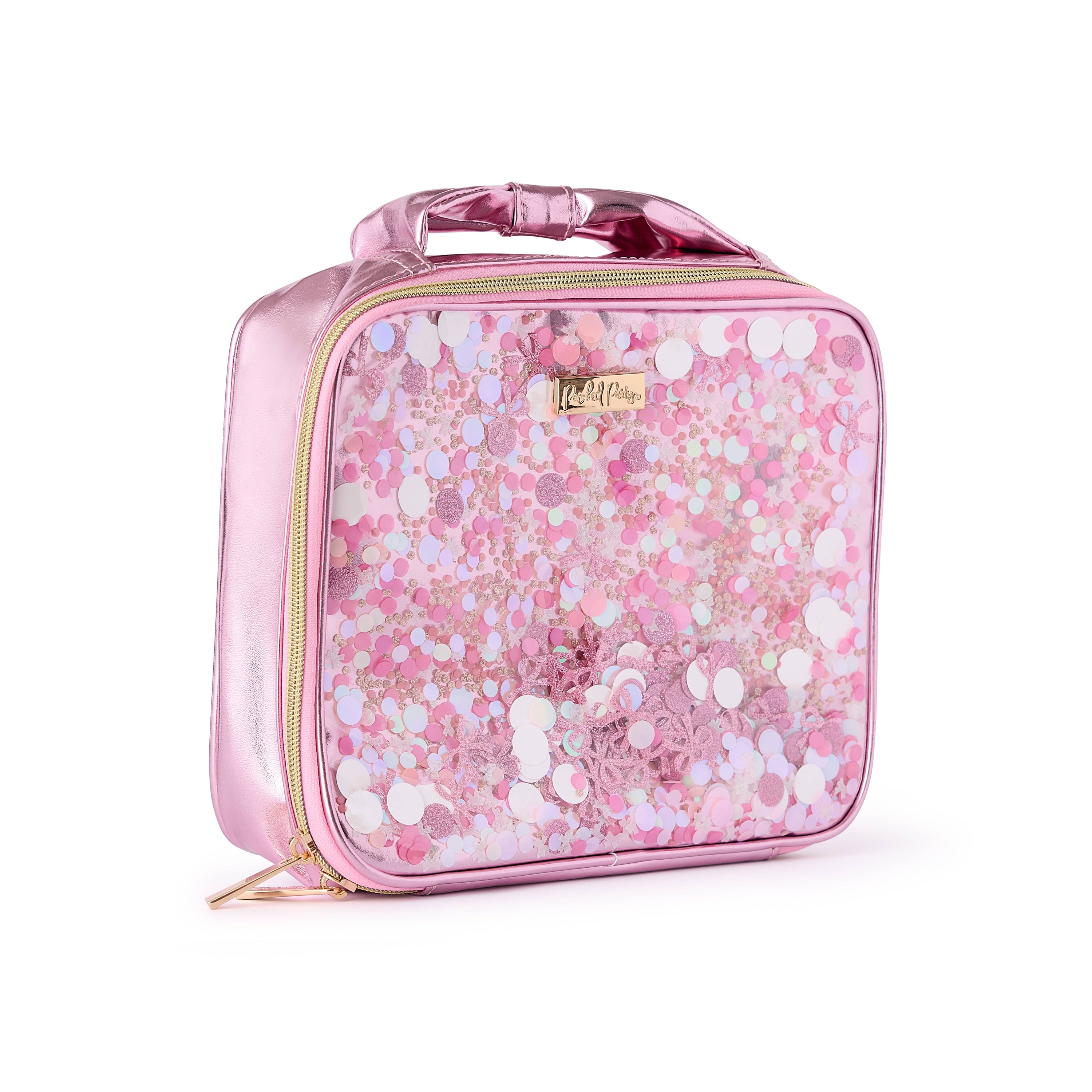 Pink Confetti Bows Insulated Lunchbox