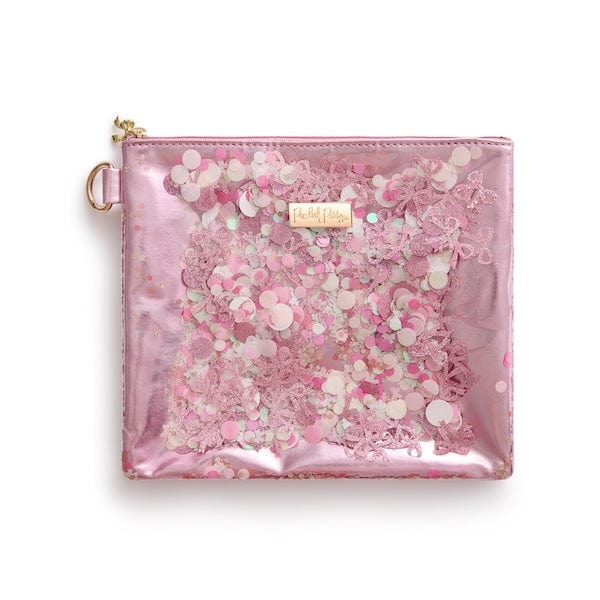 Pink Confetti Bows Backpack Bundle (Backpack, Lunchbox & Pouch)