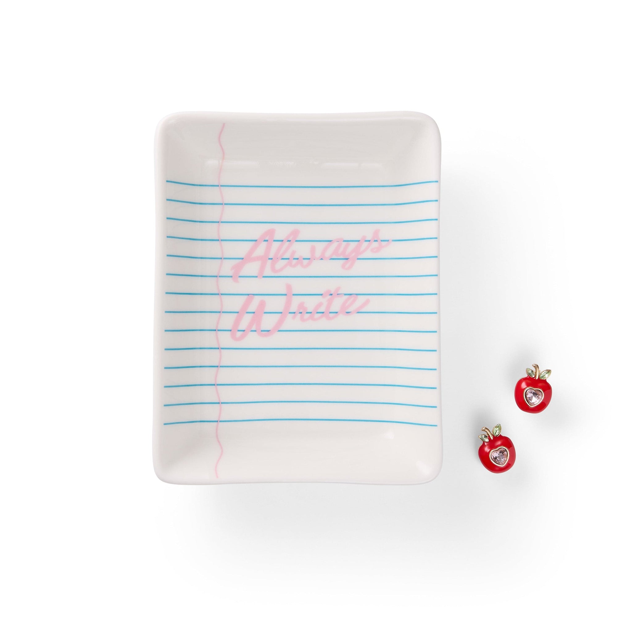 Always Write Trinket Tray and Earring Set