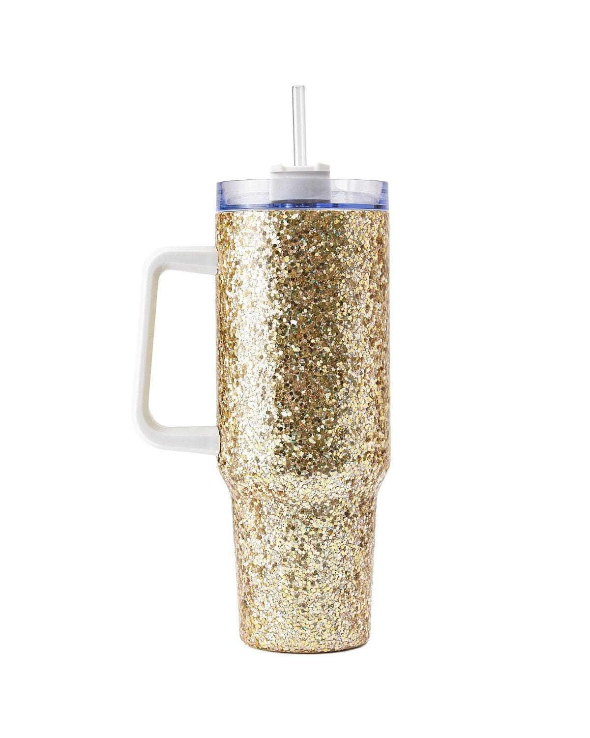 Gold Glitter Stainless Steel Tumbler