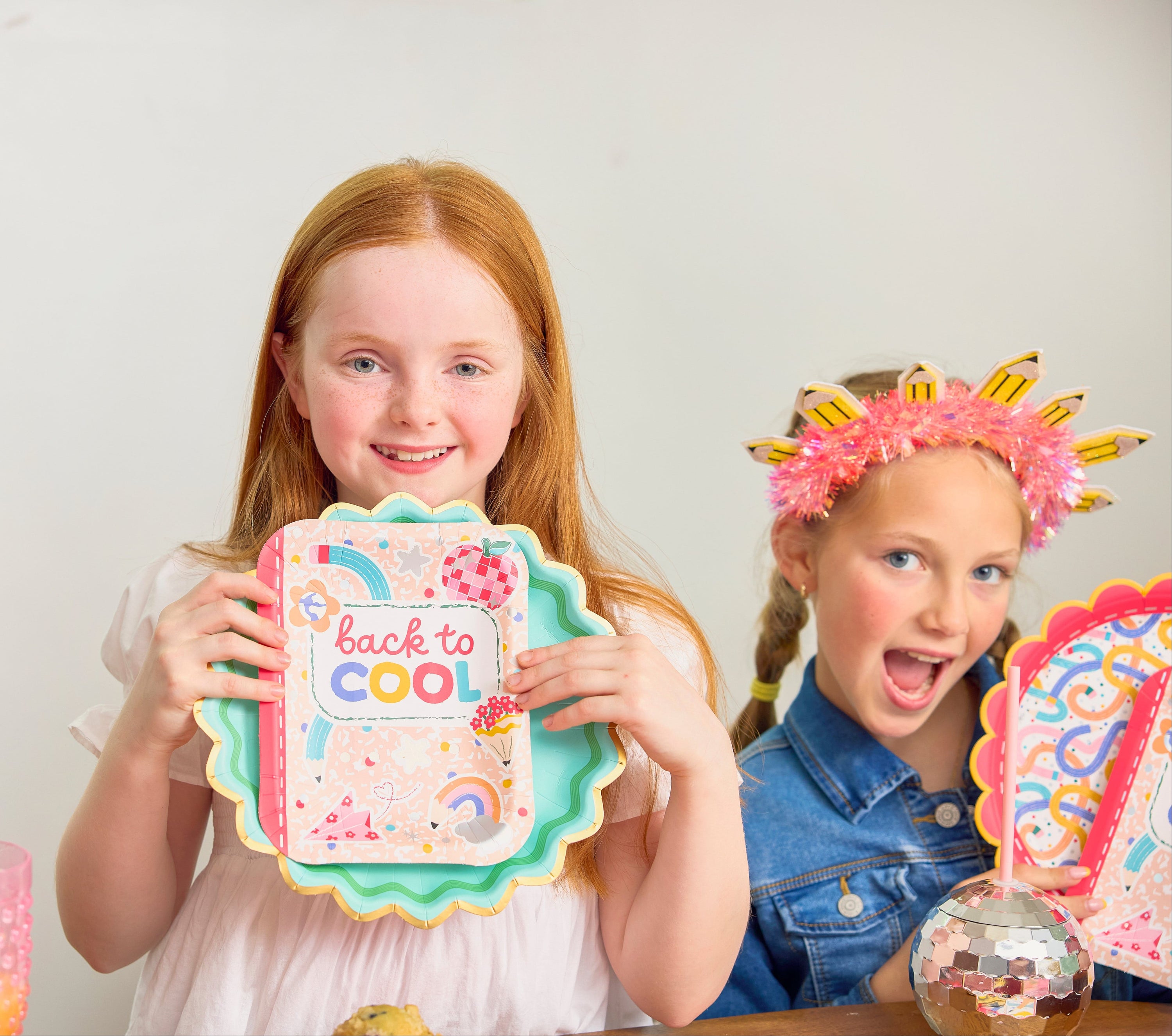 'Back to Cool' Notebook Dessert Plates (8" / 10 ct)