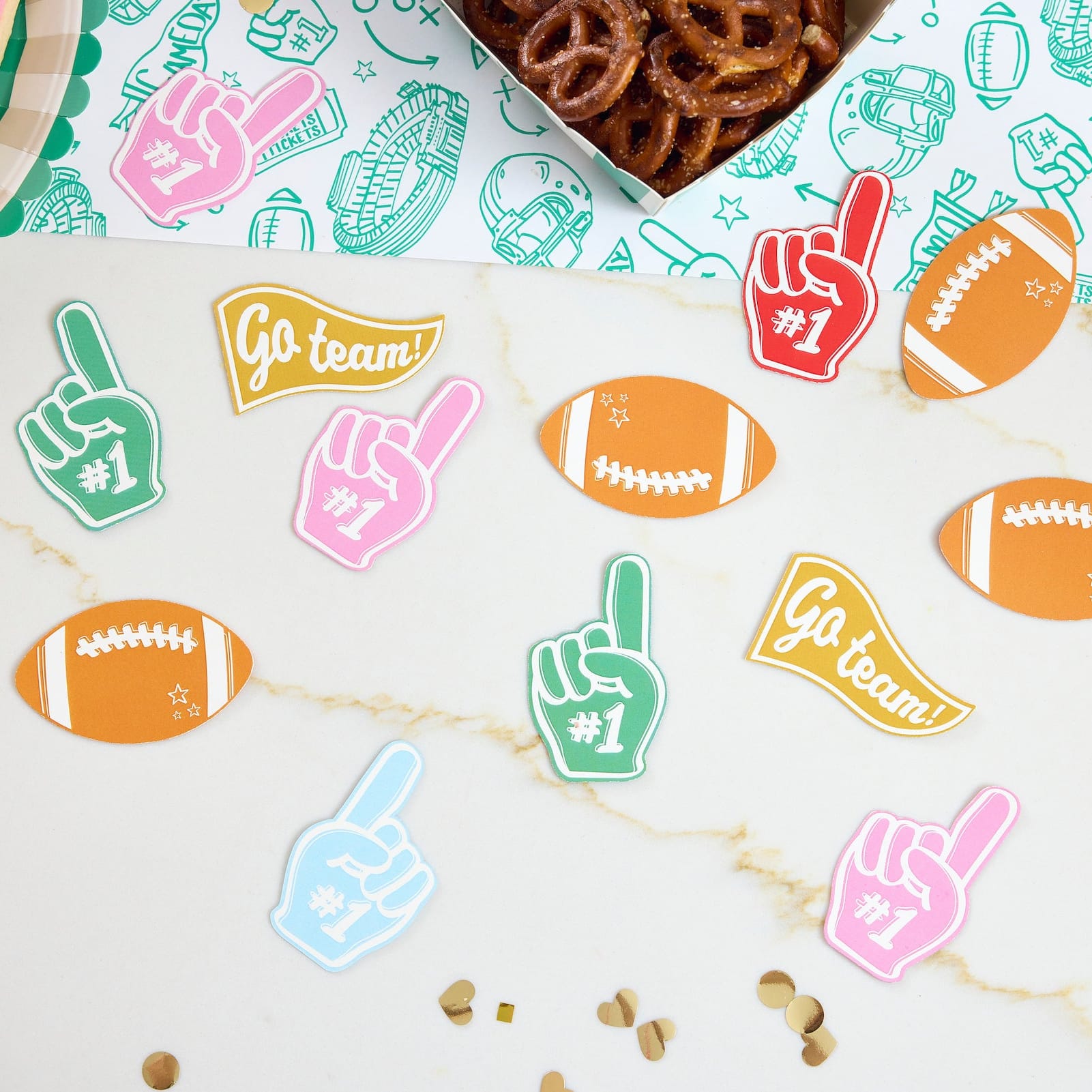 Jumbo Game Day Confetti (30 Pieces)