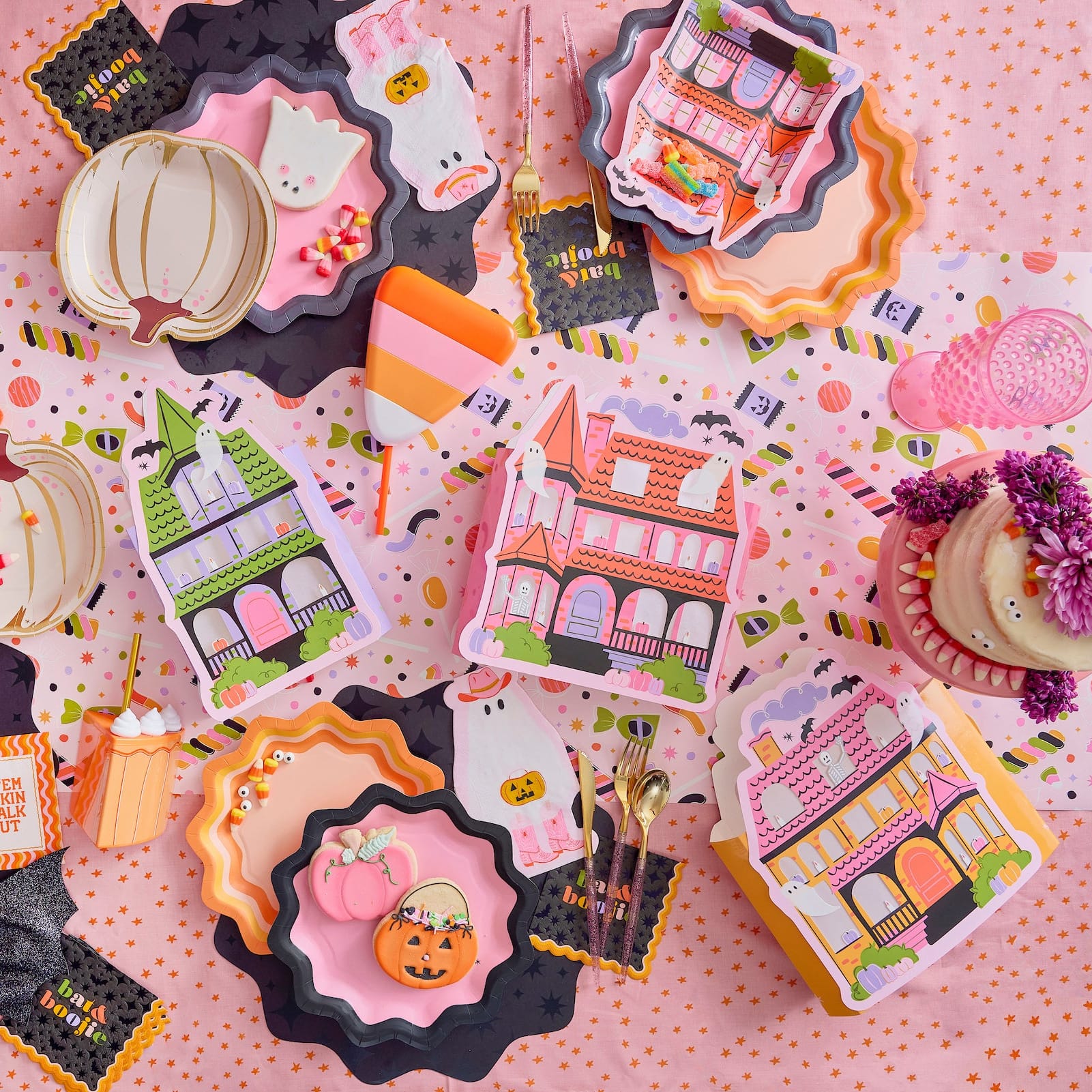 Haunted House Pop-Up Paper Houses (Table Decor)