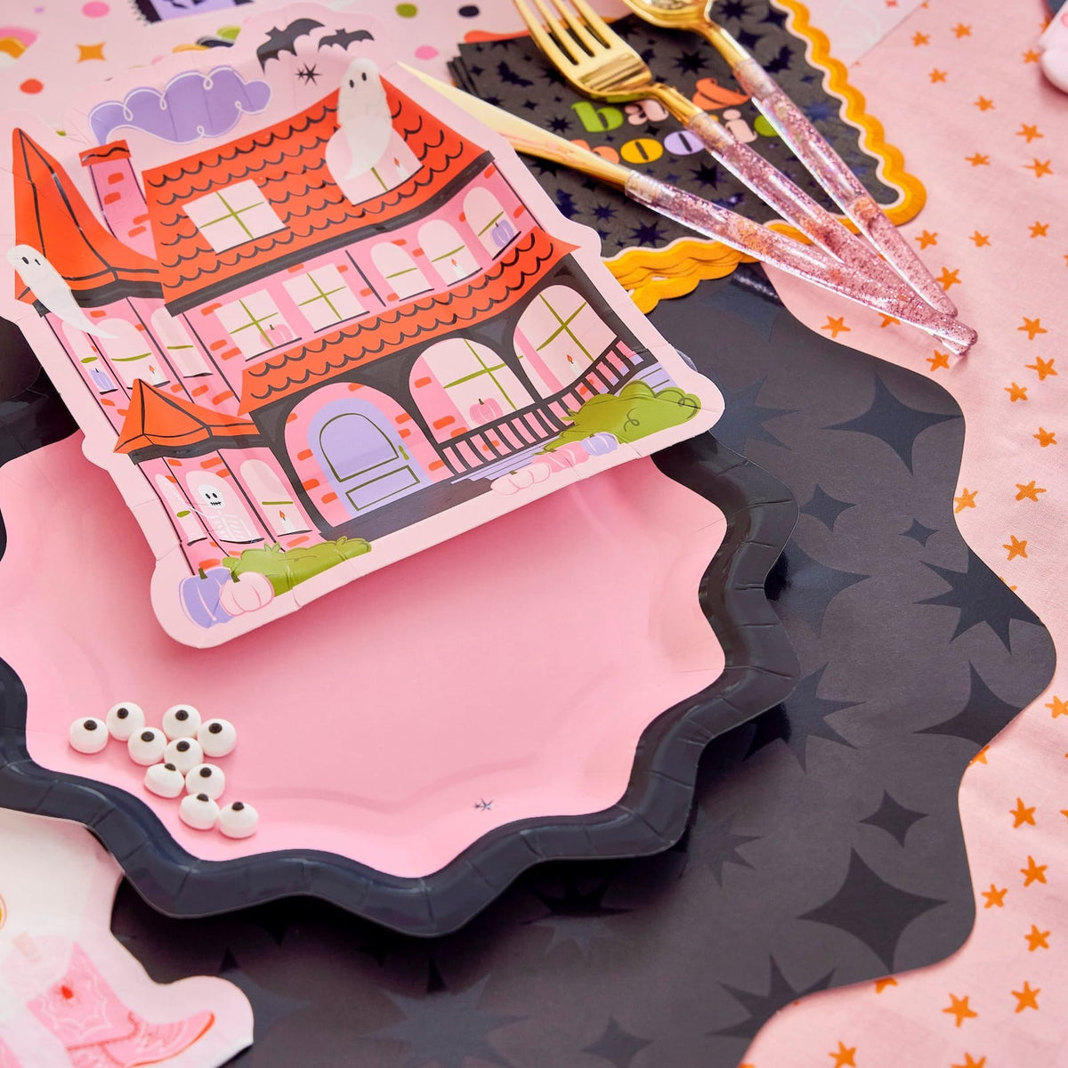 Sparks Fly Glossy Black Placemats (10ct)