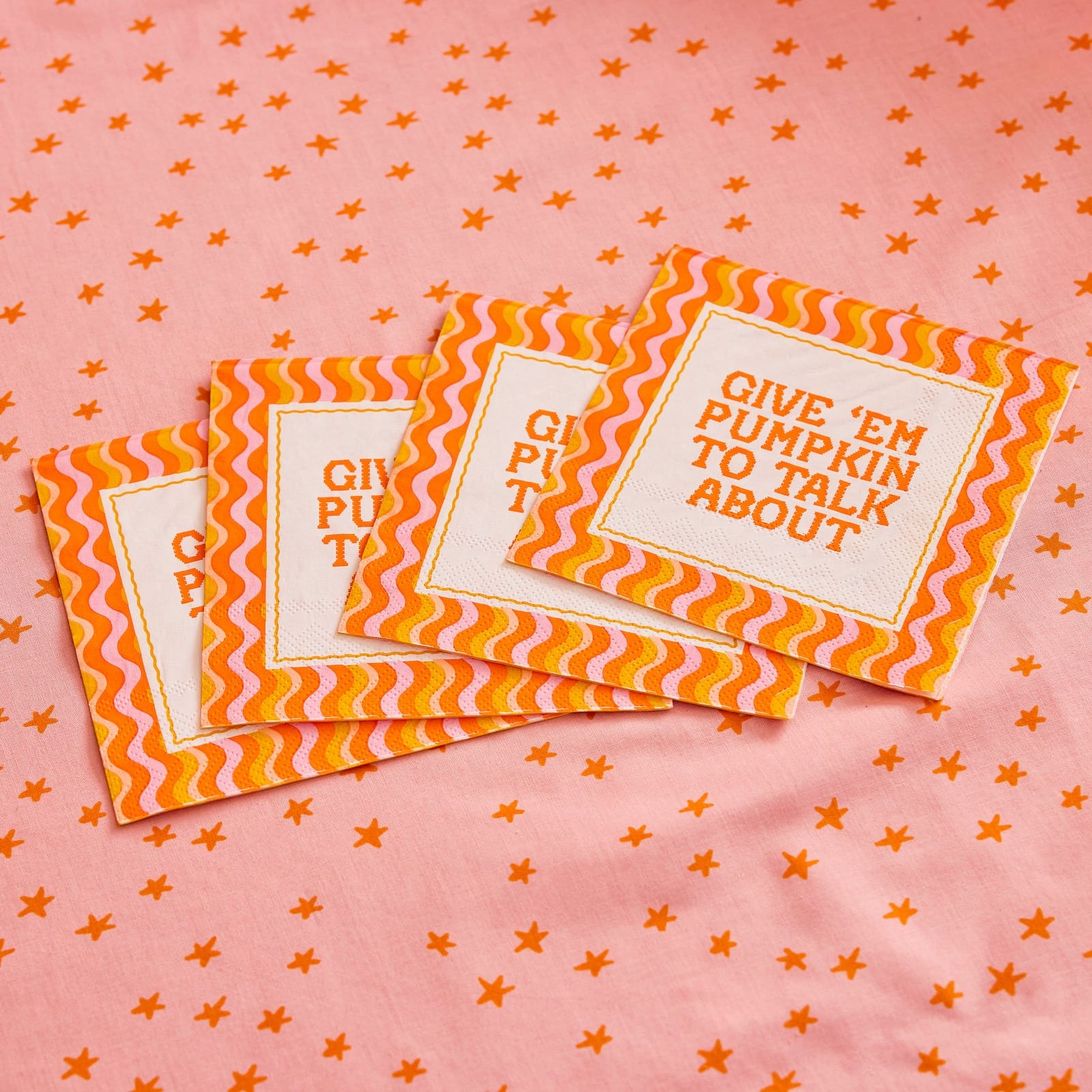 Give 'em Pumpkin Cocktail Napkins (20 ct)