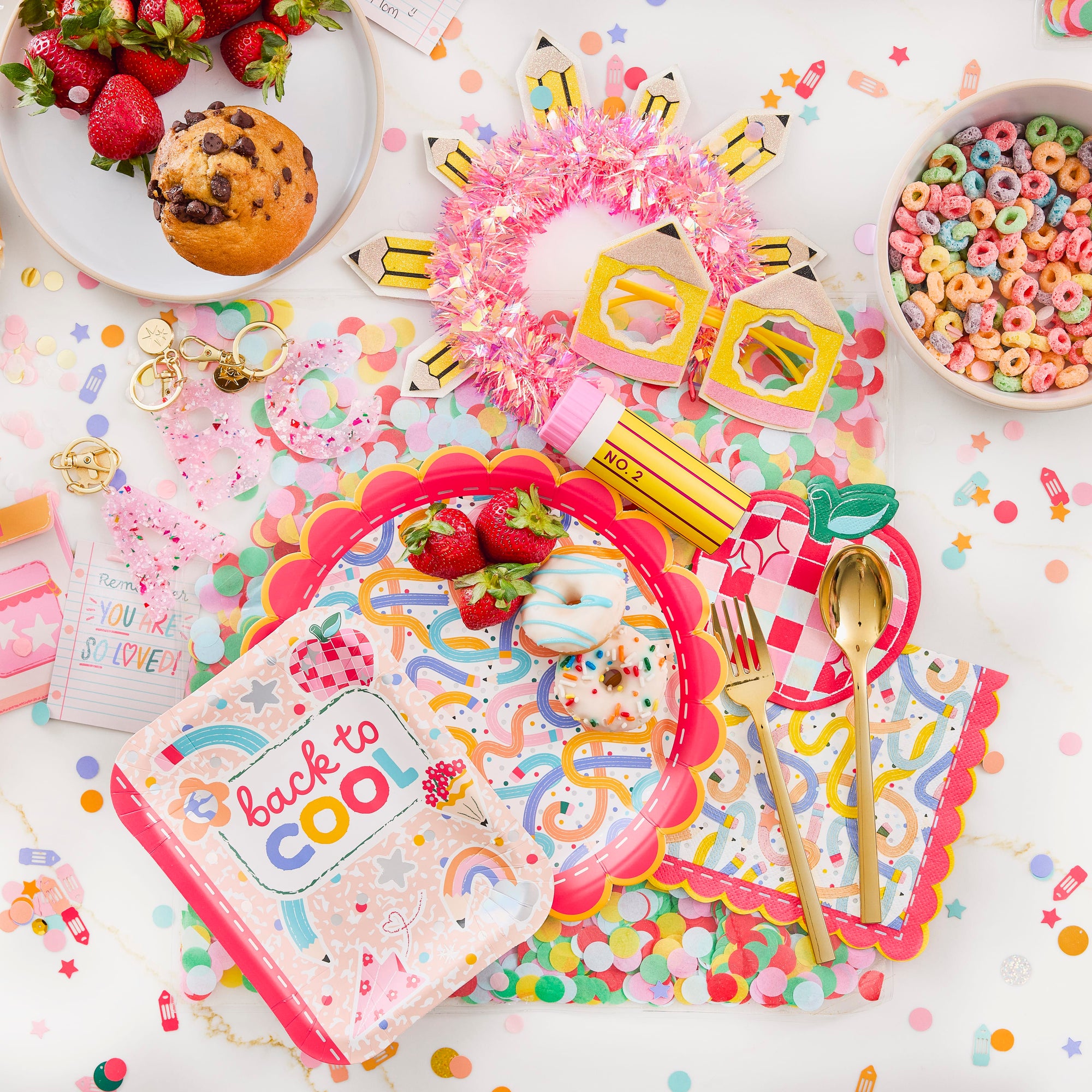 Back To School Tableware Party Kit