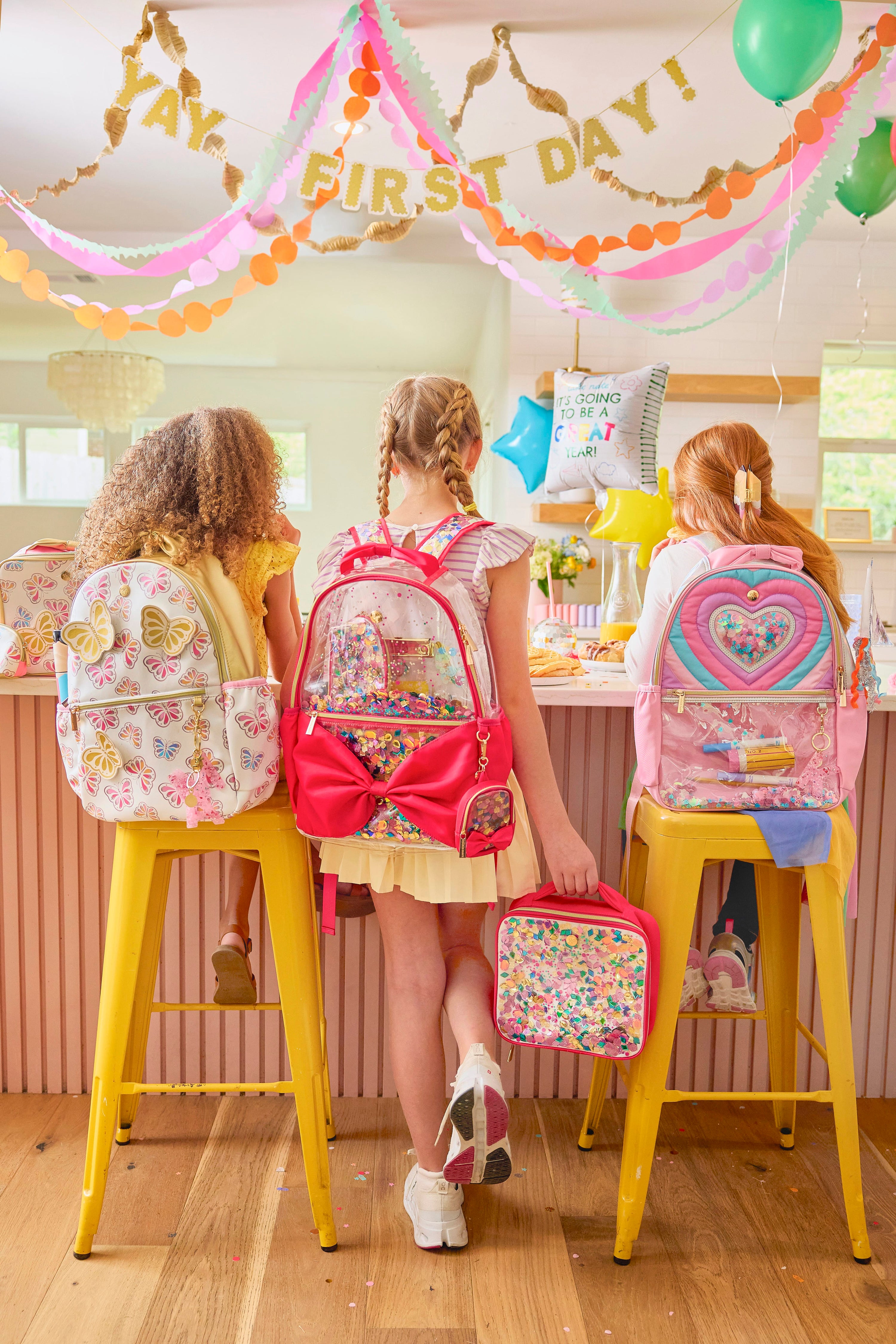 Gold Butterfly Backpack with Tuckaway Wings