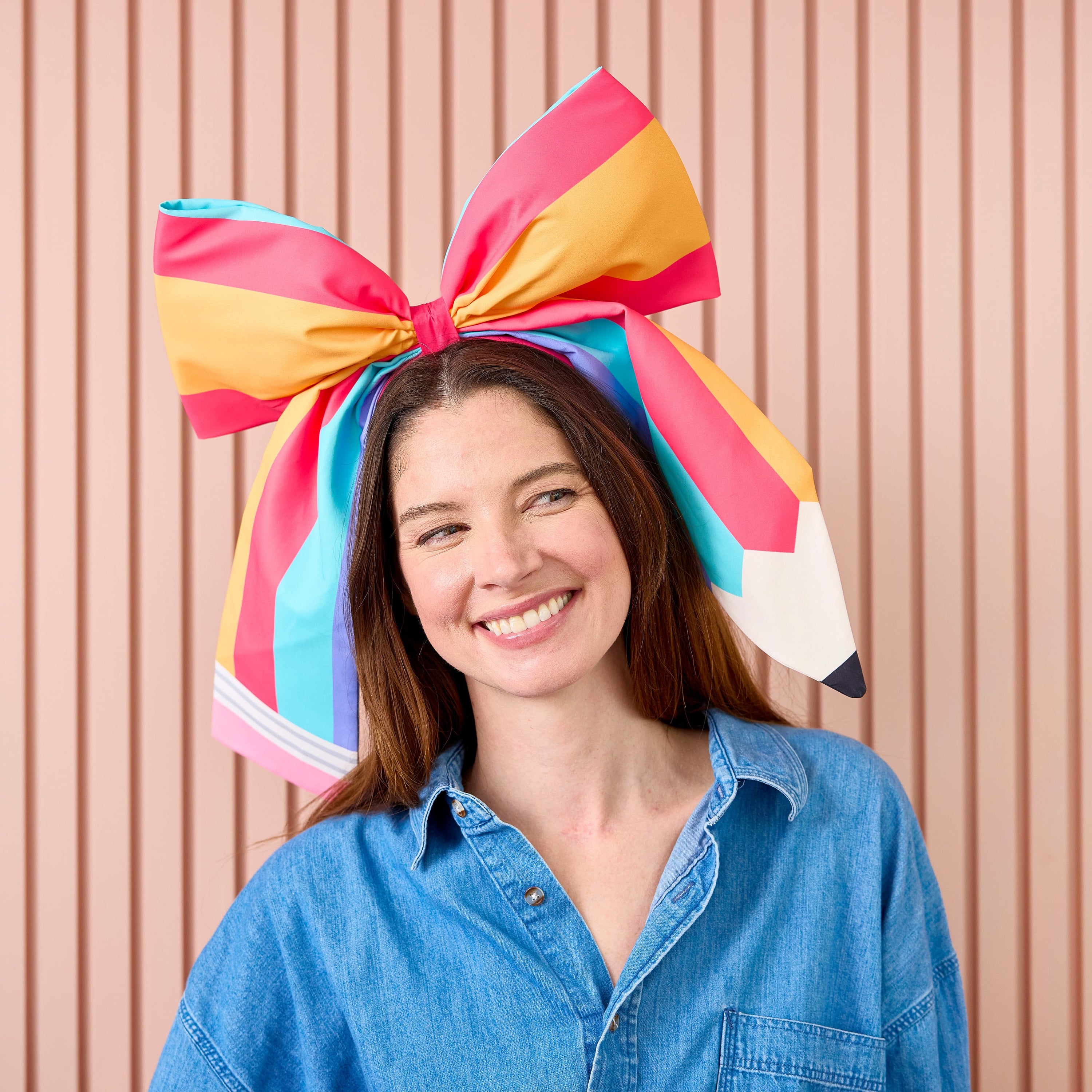 Pencil Bow Jumbo Novelty Headband