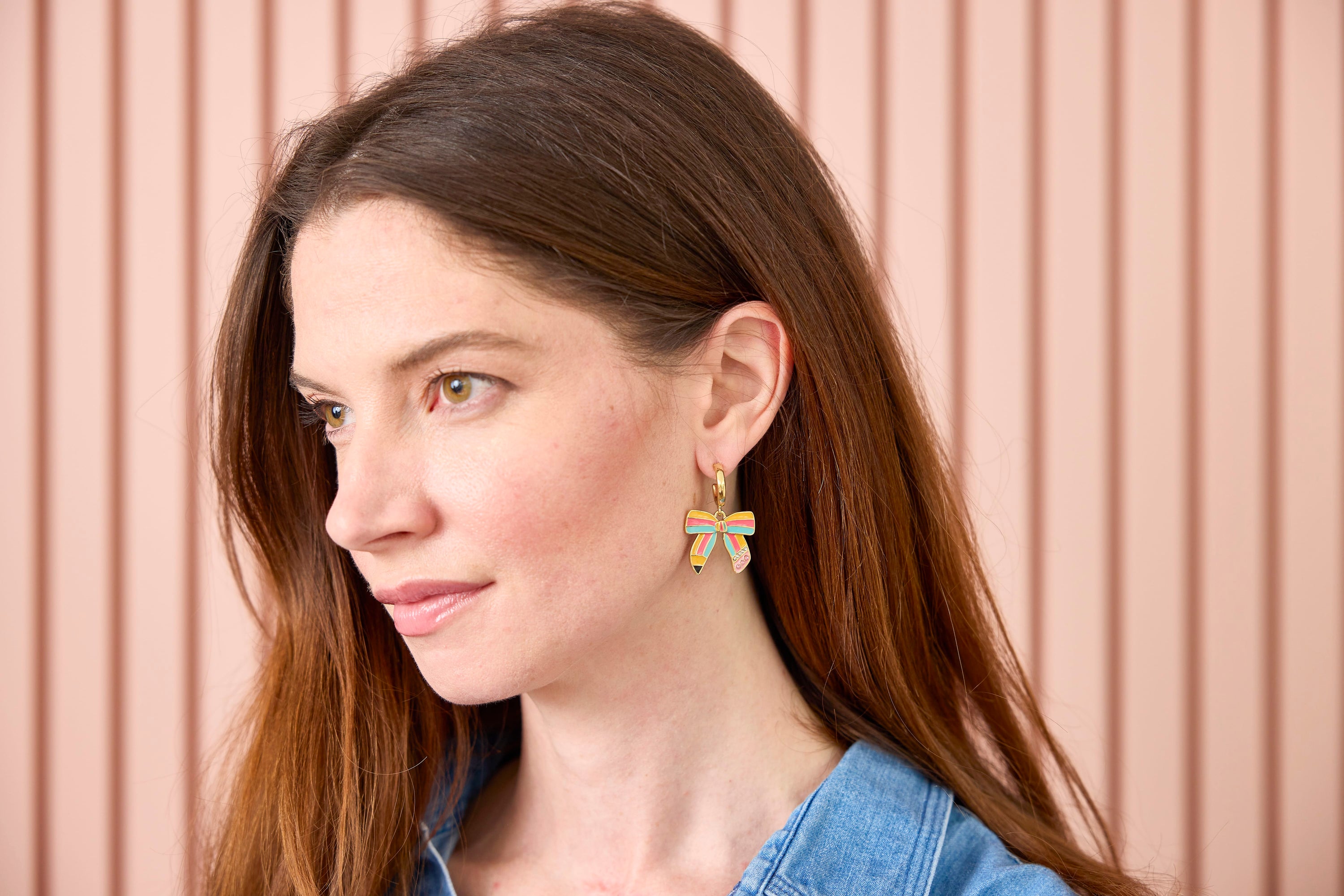 Pencil Bow Earrings