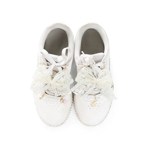 Better With A Bow Shoe Charm Set - Lace Bow and Multi-Charm