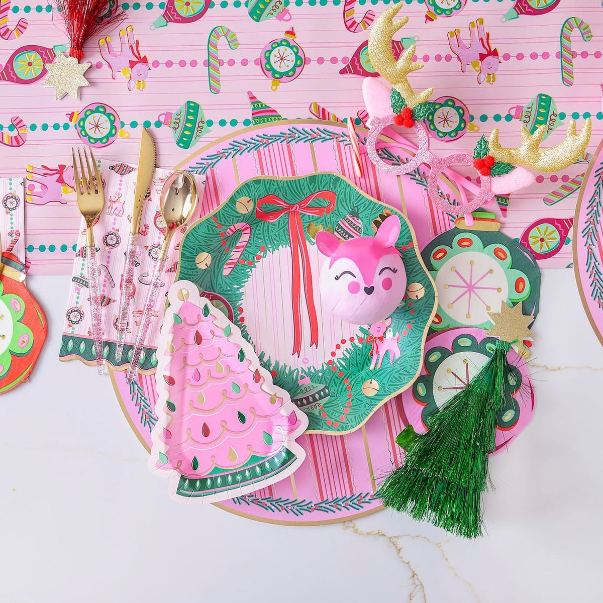 Merry Kitschmas Christmas Tableware Party Kit