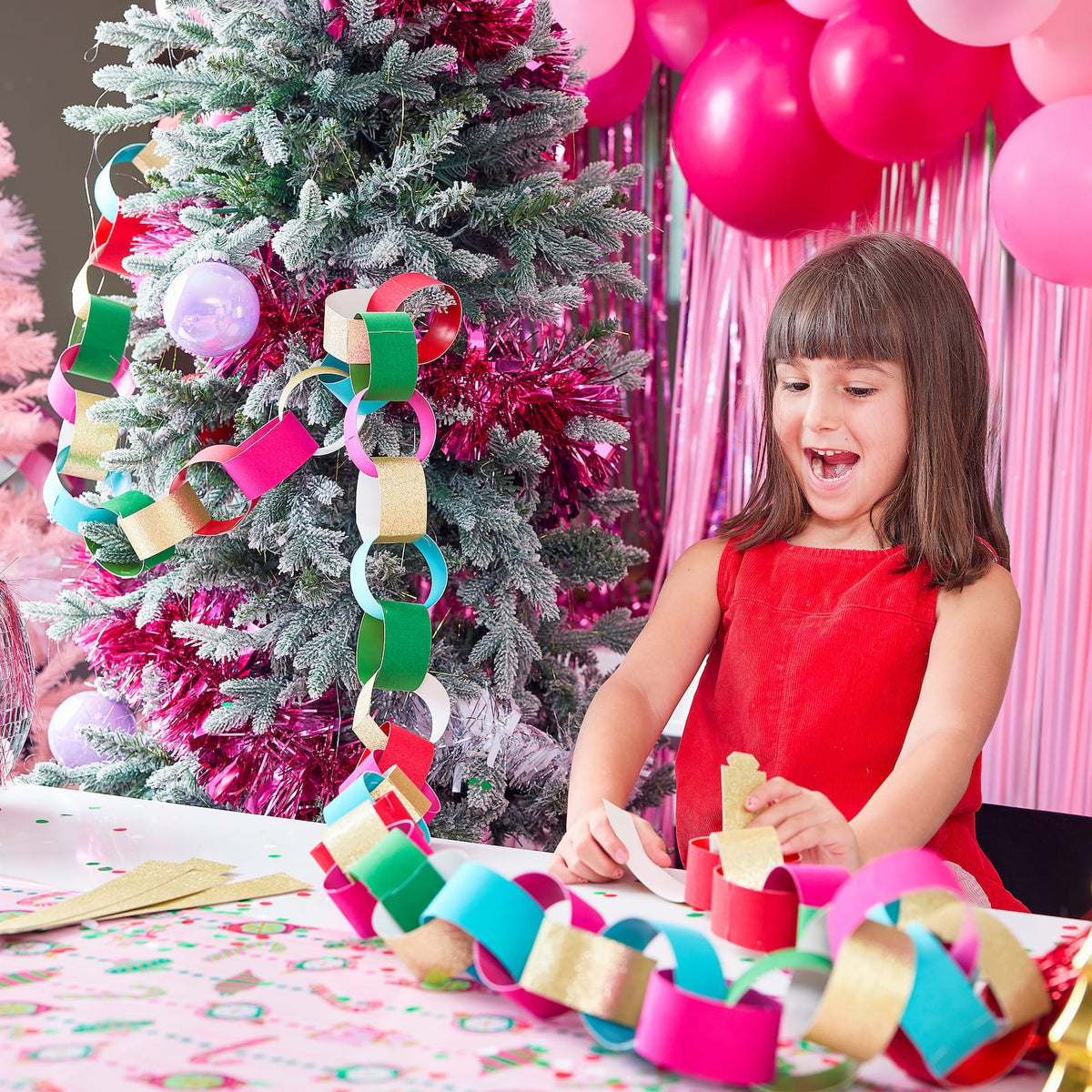 DIY Holiday Paper Chain Garland Kit