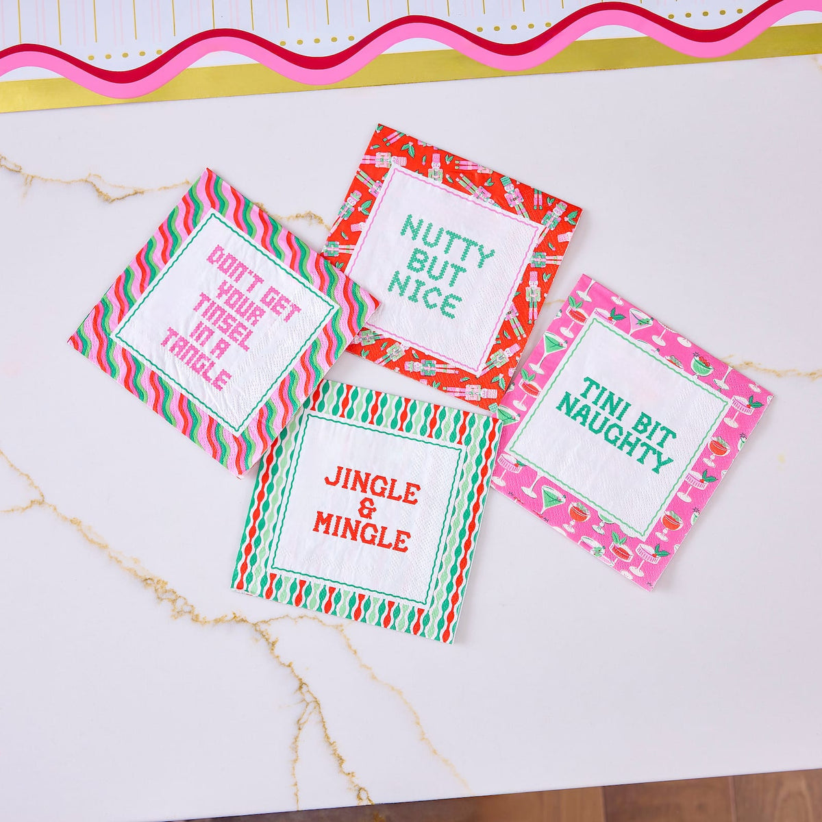 Feeling Festive Christmas Cocktail Napkin Set (40 ct)