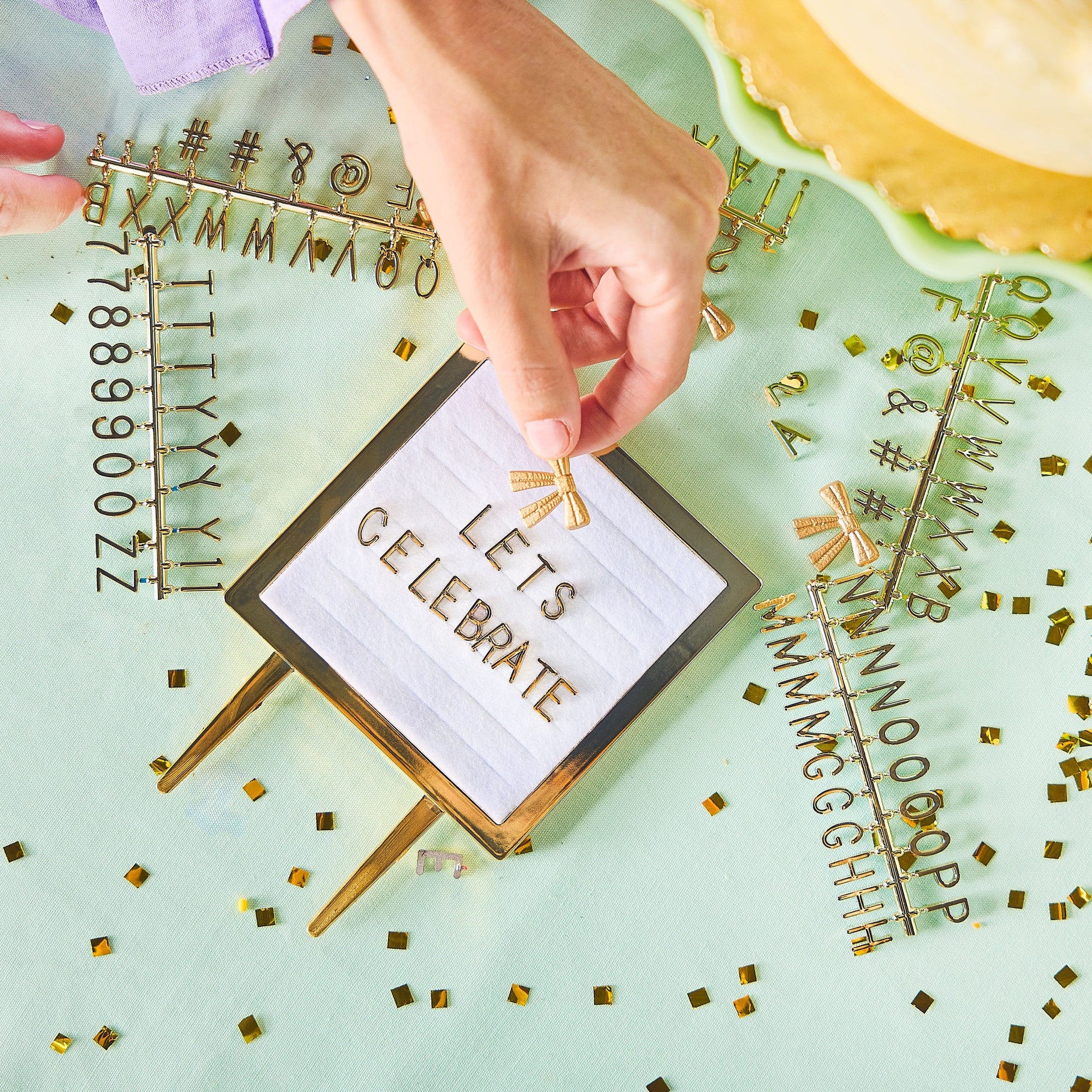 Lovely Little Letterboard Customizable Cake Topper