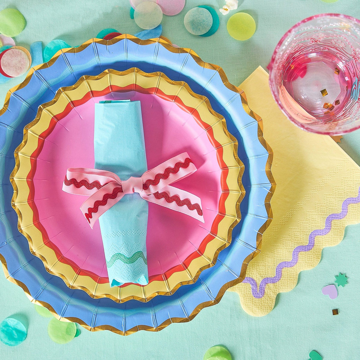 Ric Rac Rainbow Tableware Party Kit