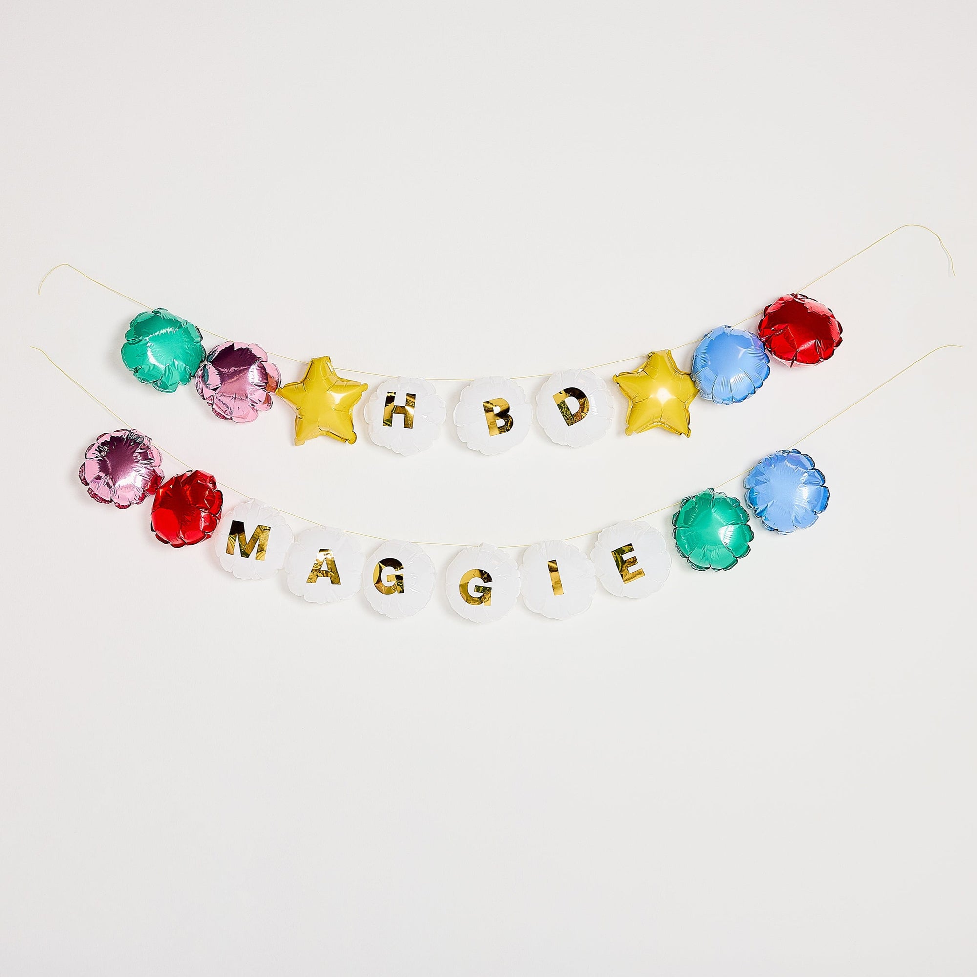 Beaded In Fun Customizable Balloon Garland Banner