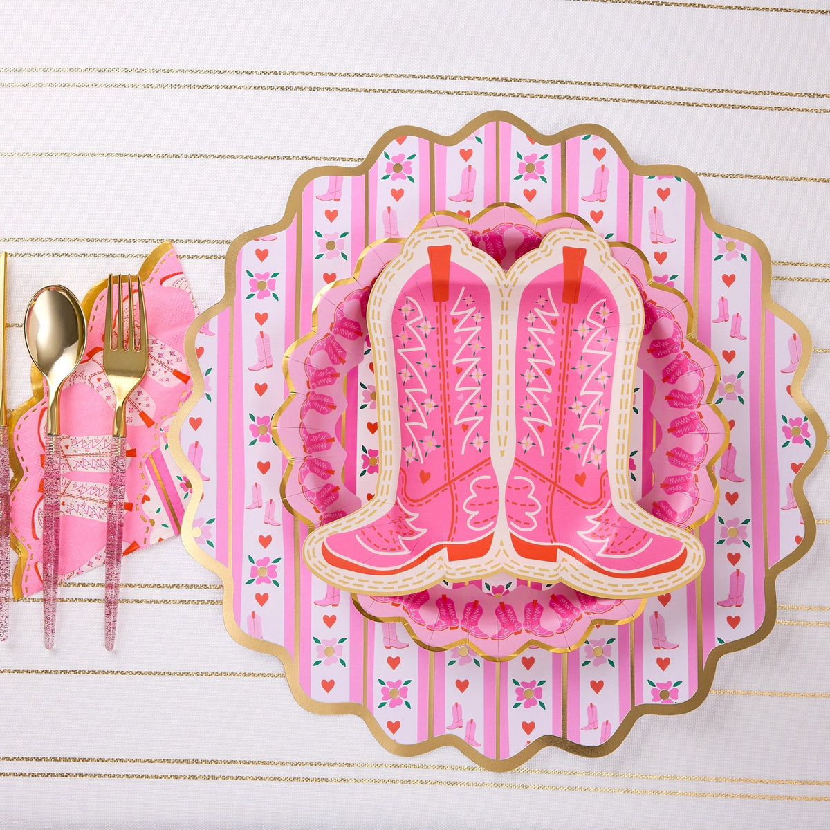 Better With Boots Tableware Party Kit