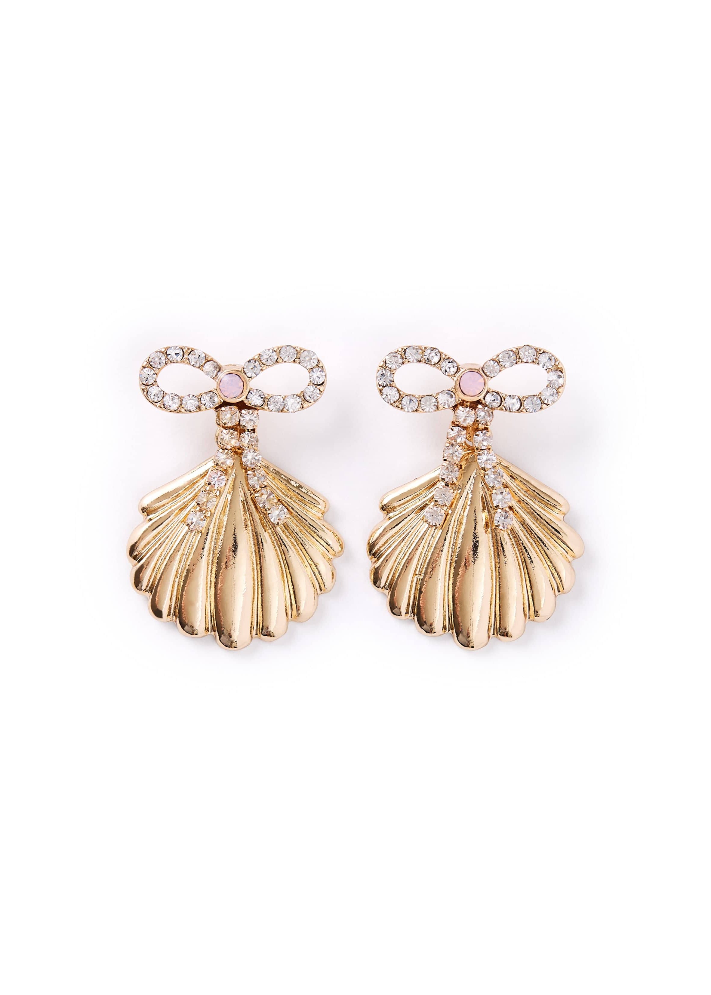 Shell Of a Time Bow Earrings