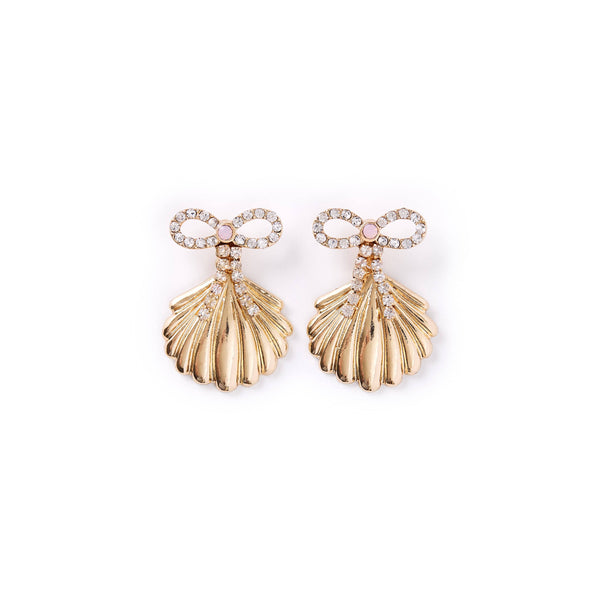 Shell Of a Time Bow Earrings
