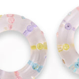 Pastel Confetti Hoop Earrings
