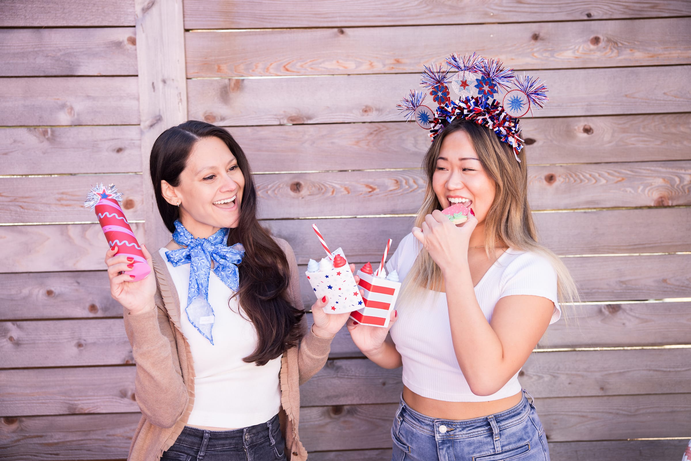 Stars & Sips Patriotic Cake Sippers (set of 6)