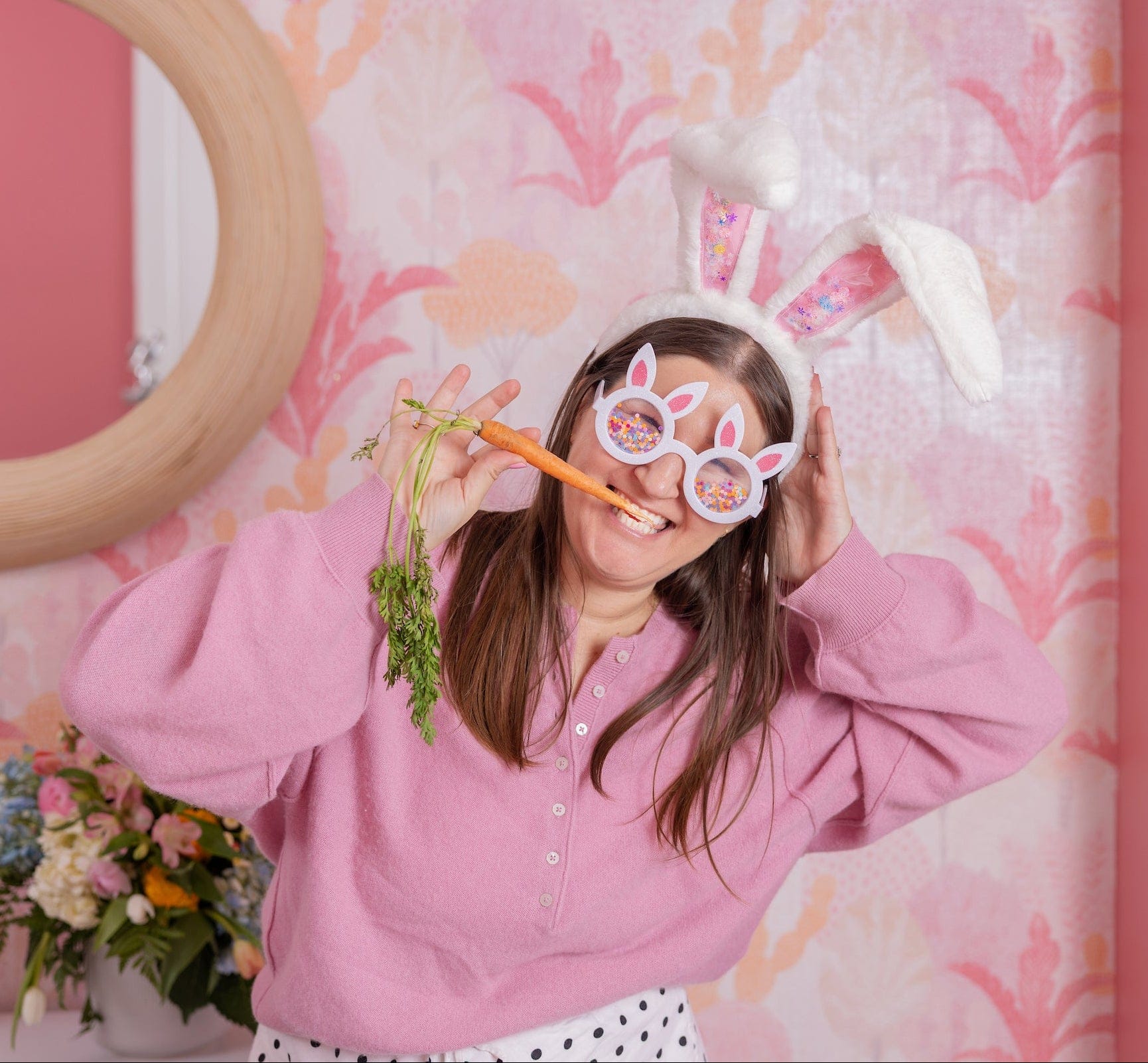Too Cute to Hop Confetti Bunny Ears (Single or Set of 4)