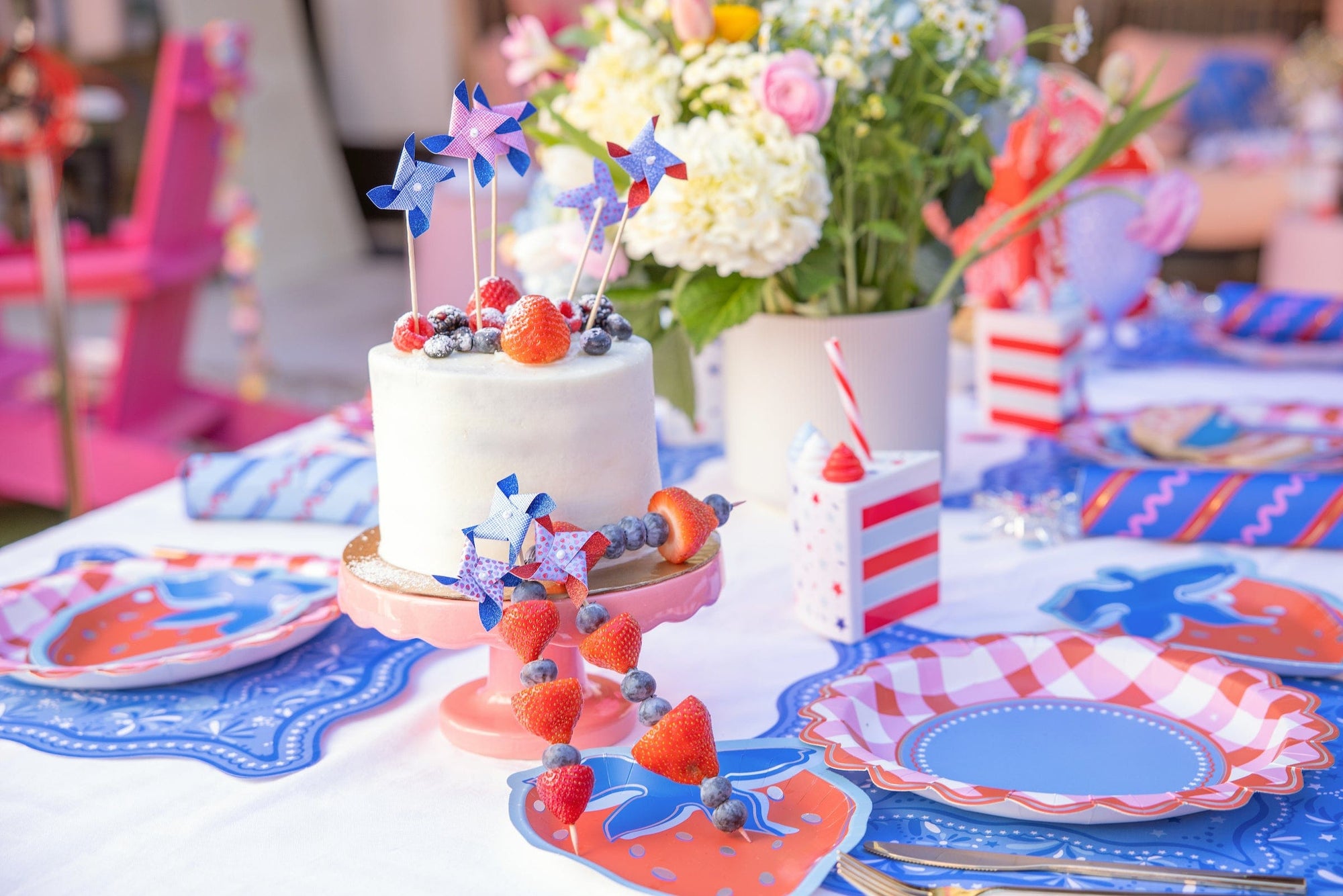 Mini Pinwheel Cake Toppers (8 ct)