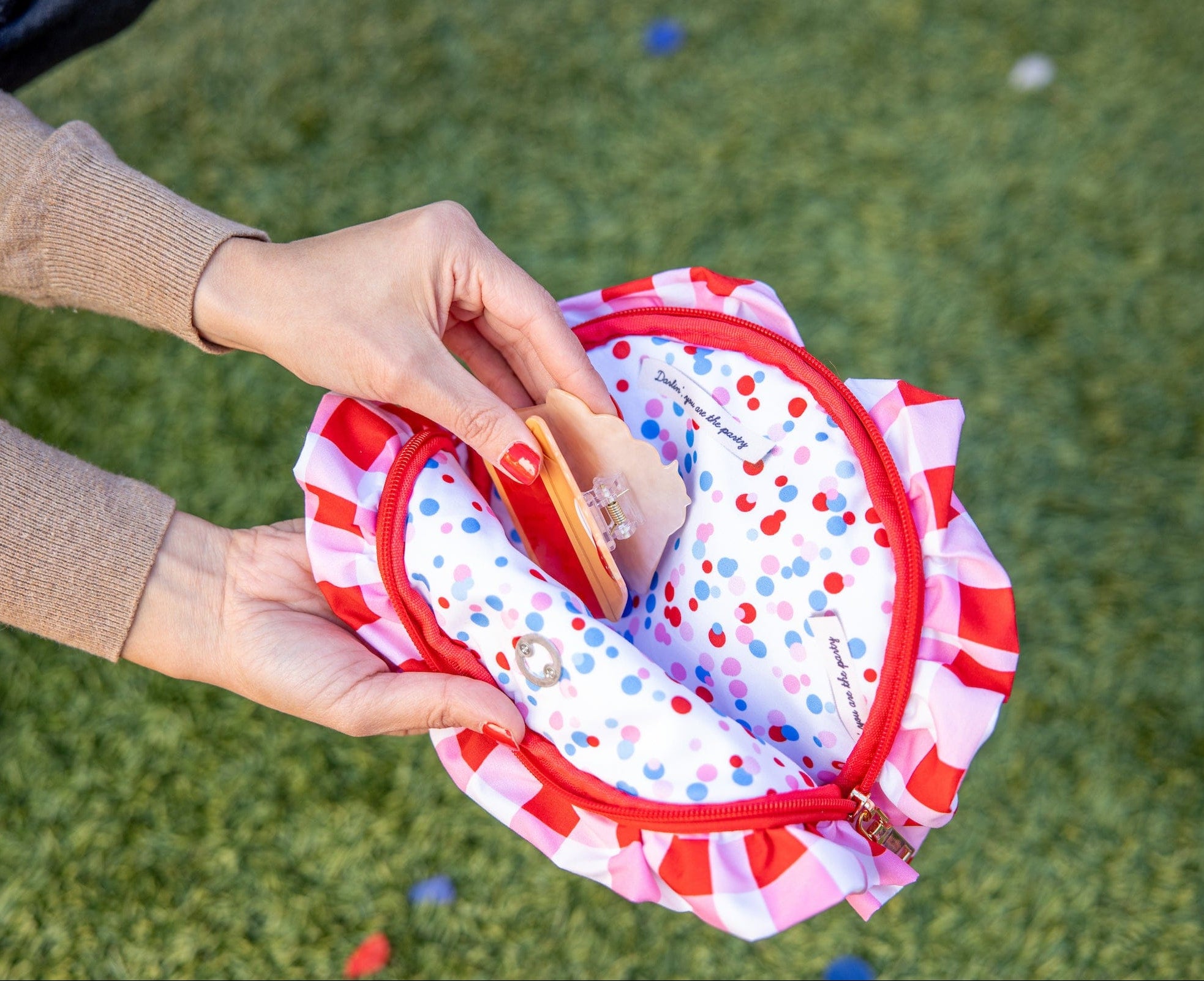 Strawberry Pie Hair Claw Clip
