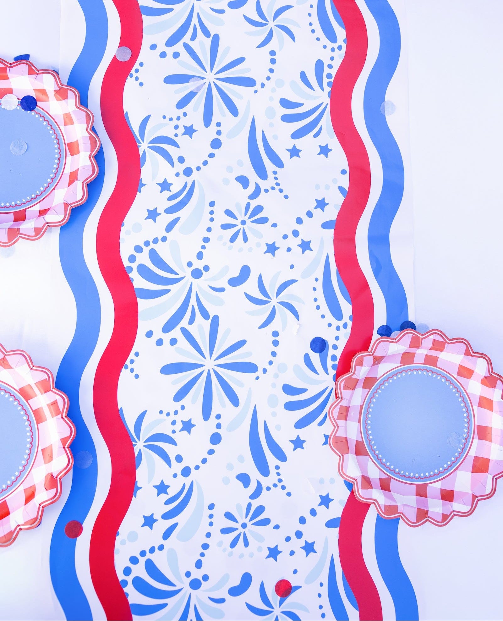 Star Spangled Spark Paper Table Runner