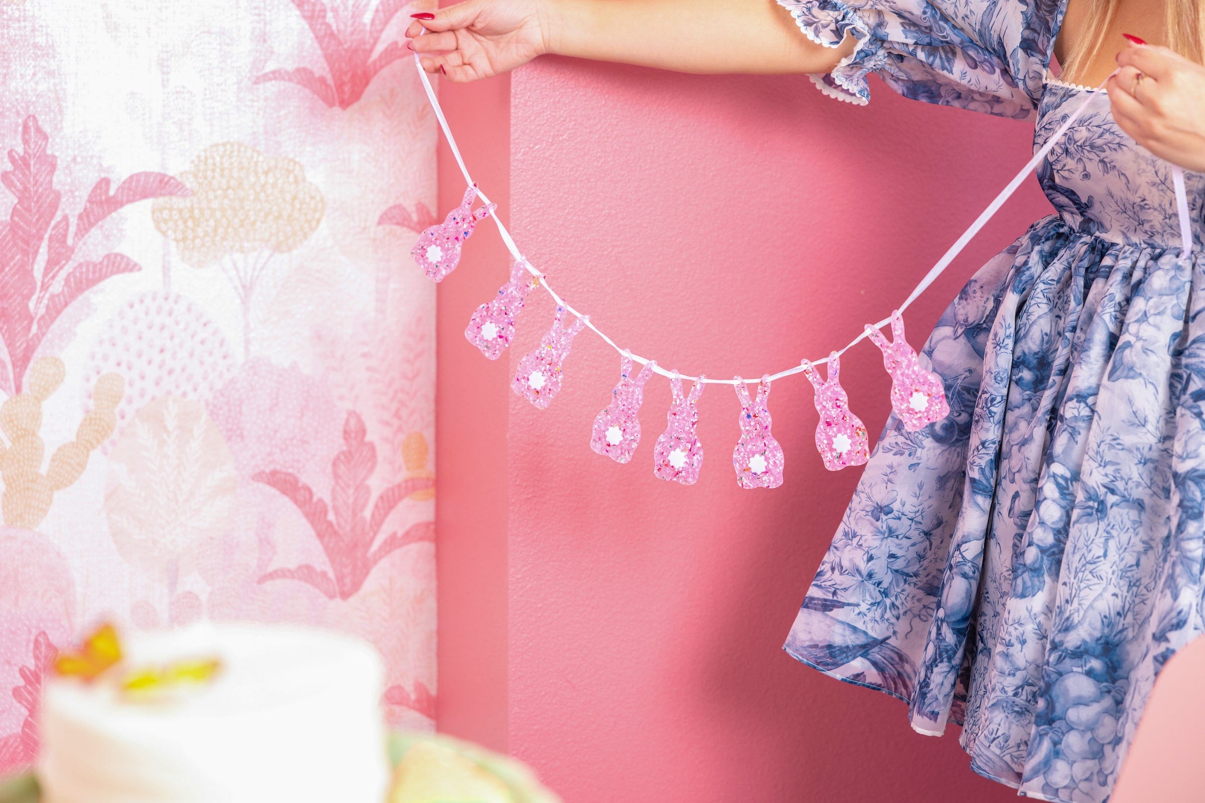 Confetti Bunny Acrylic Garland