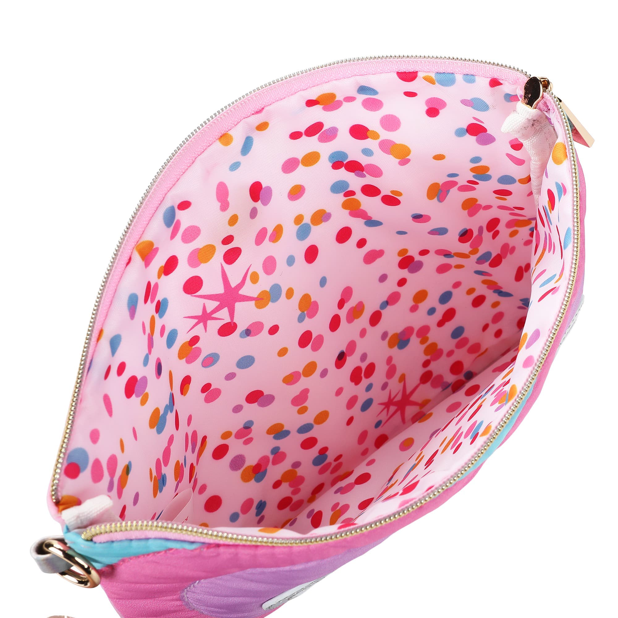 Quilted Confetti Heart Pouch